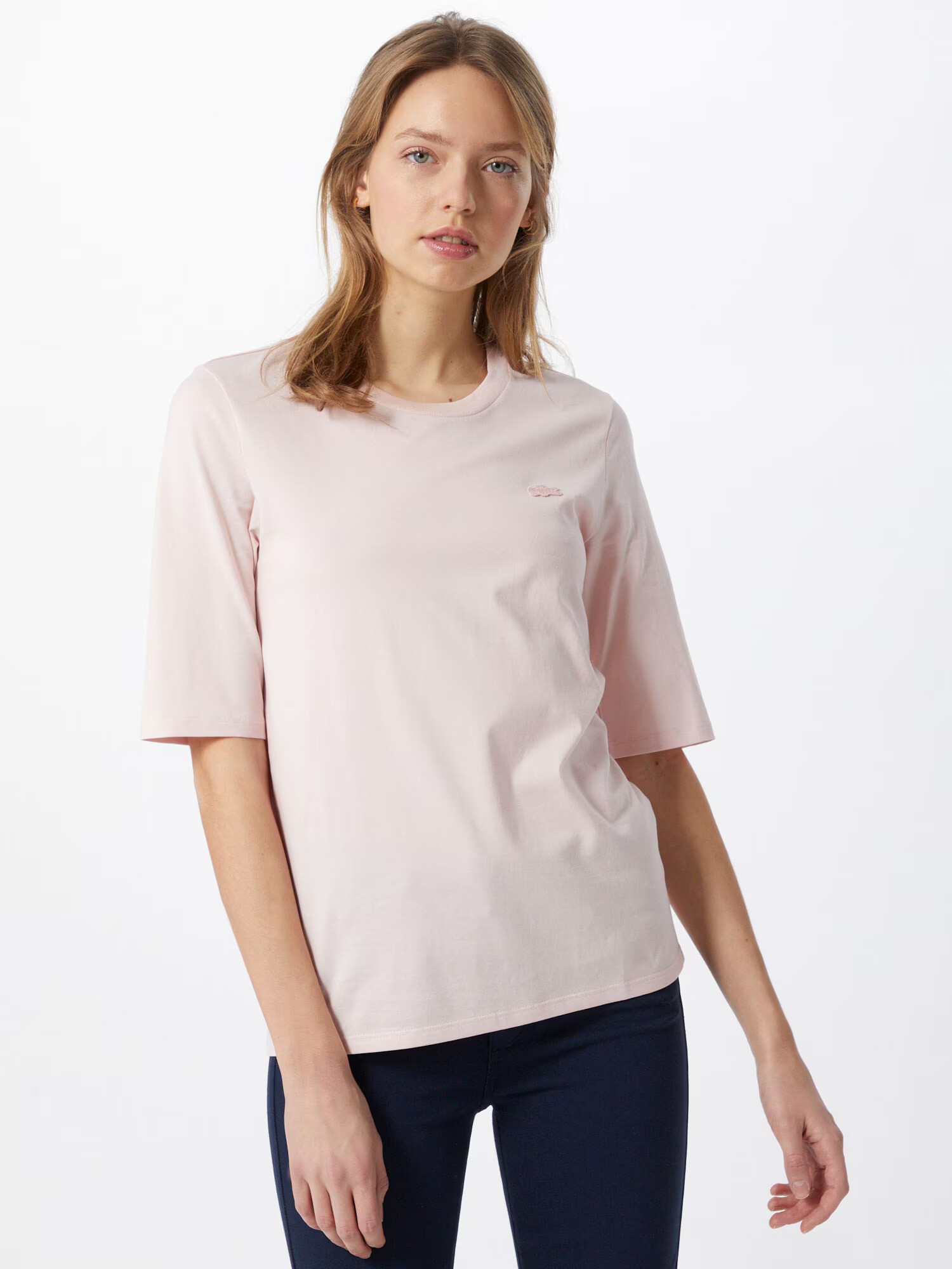 LACOSTE Tricou roz pastel - Pled.ro