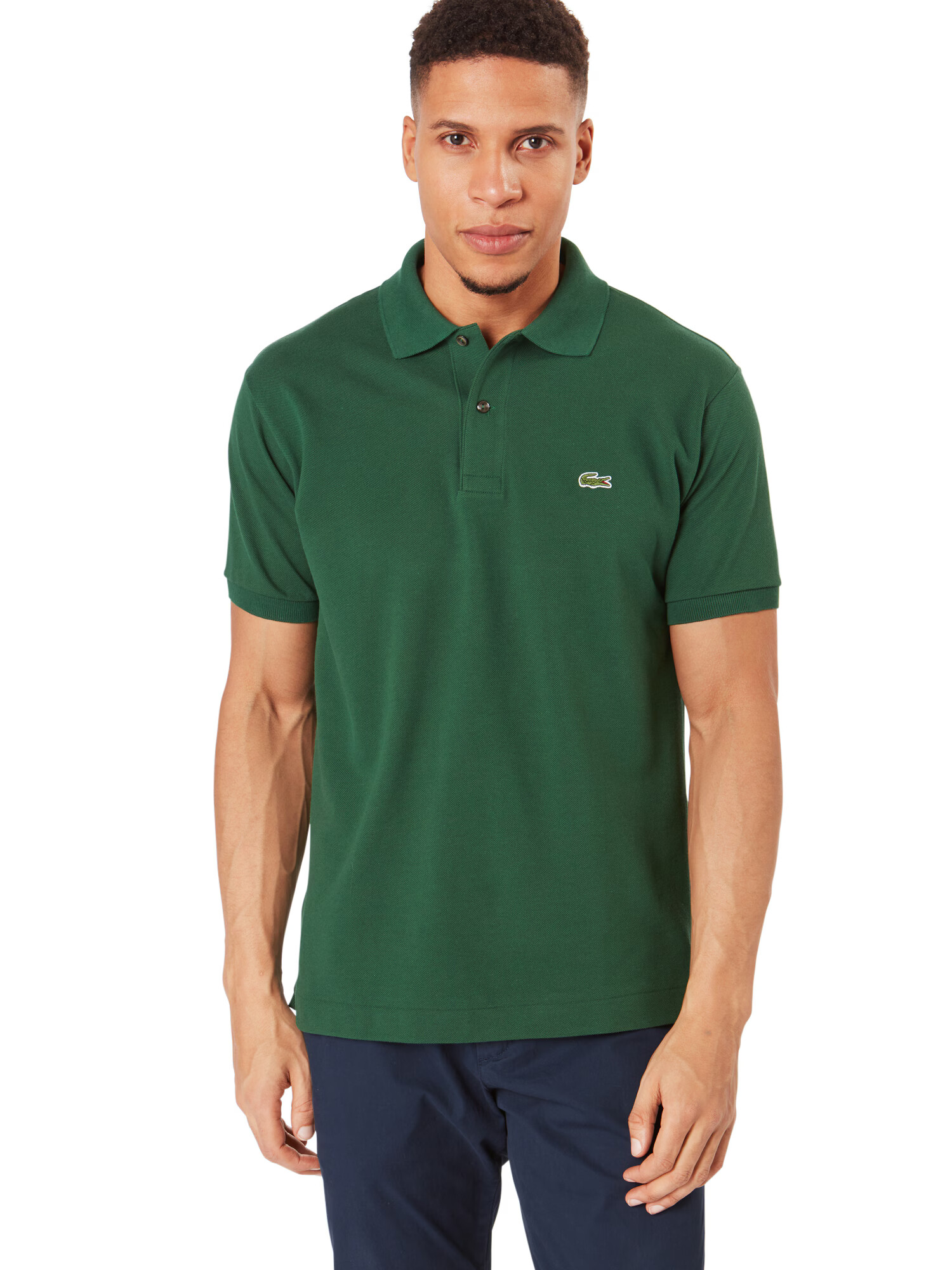 LACOSTE Tricou verde / roșu / alb - Pled.ro