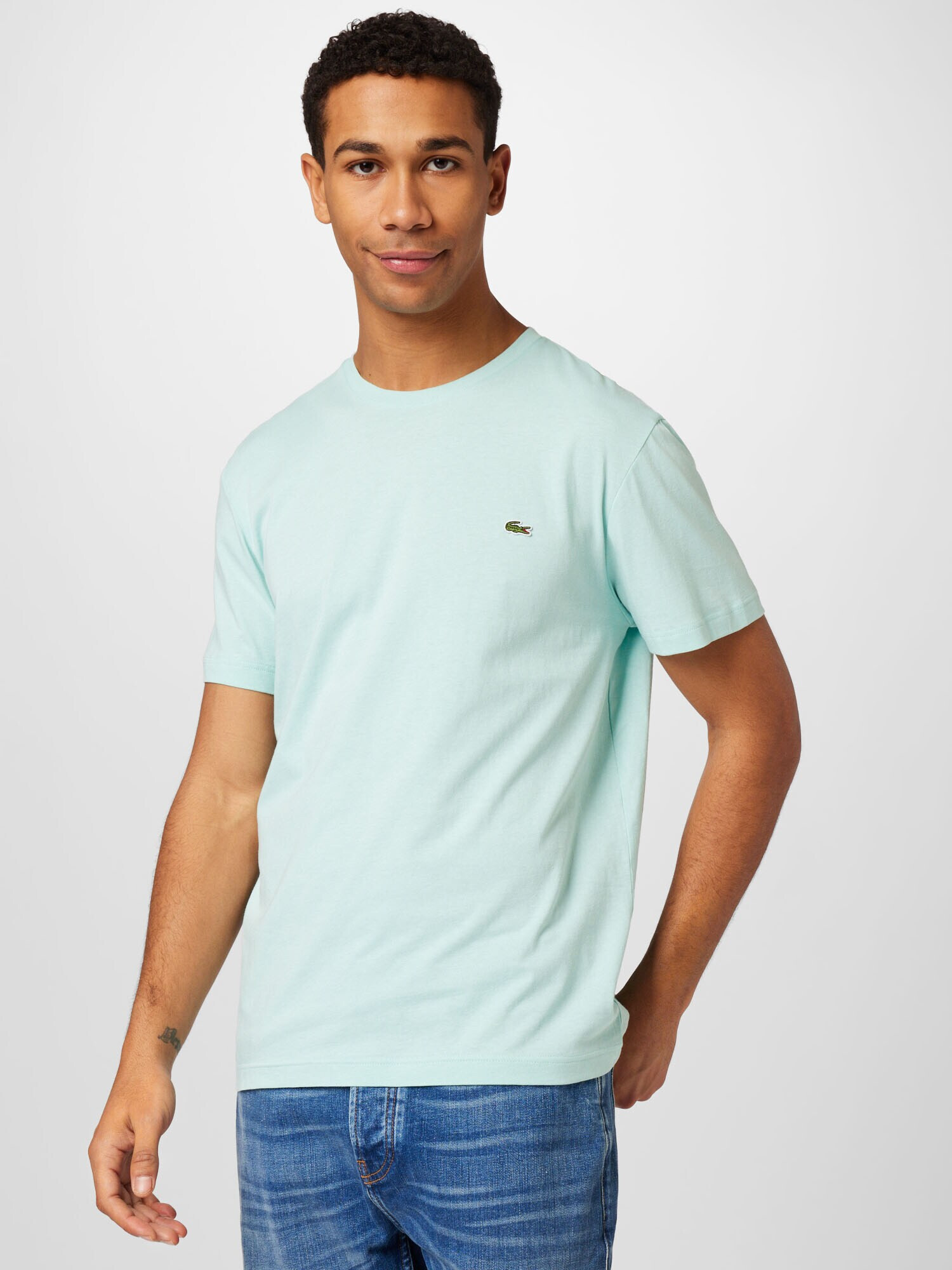 LACOSTE Tricou verde / verde mentă / roșu / alb - Pled.ro