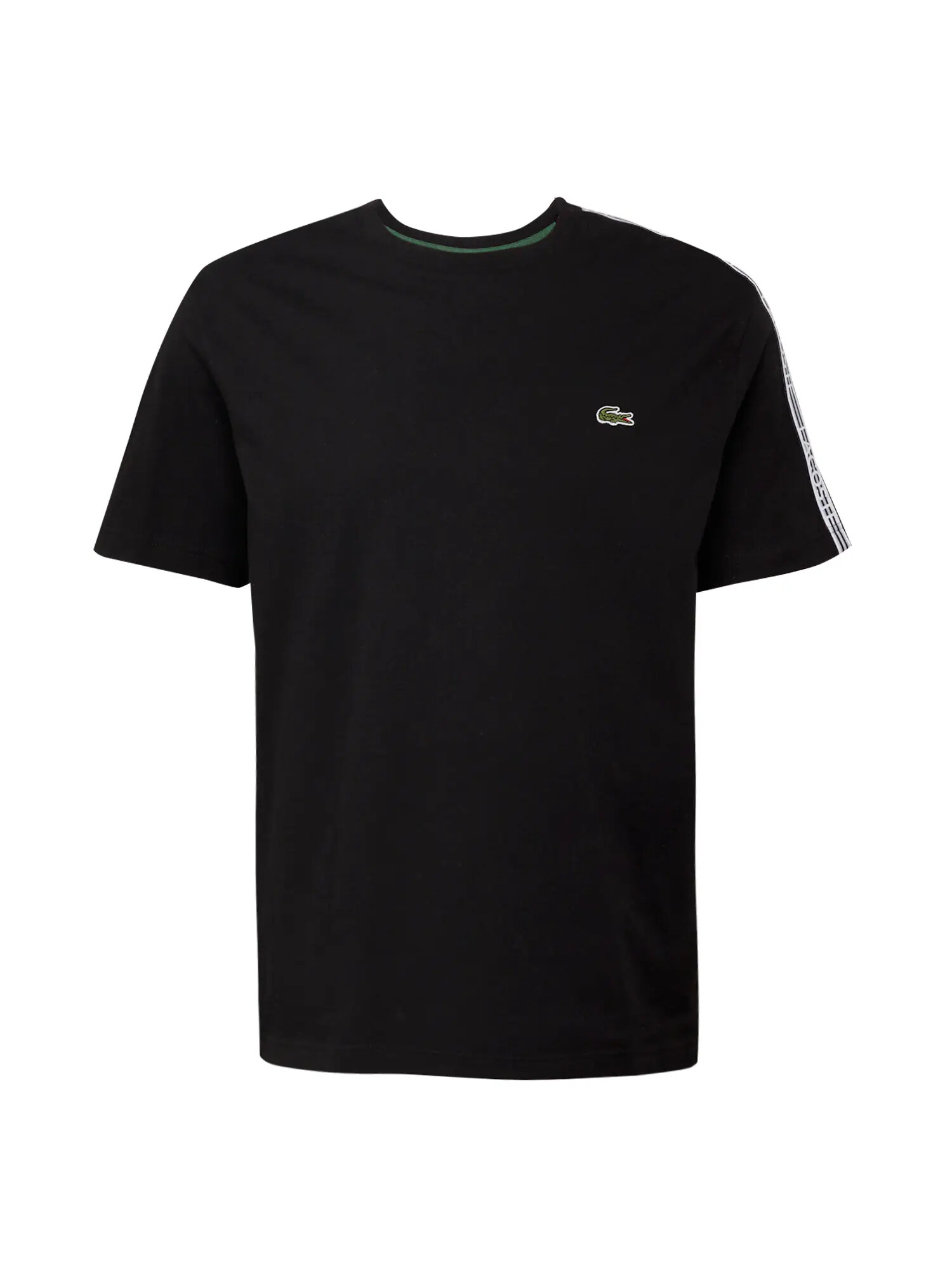 LACOSTE Tricou verde / negru / alb - Pled.ro