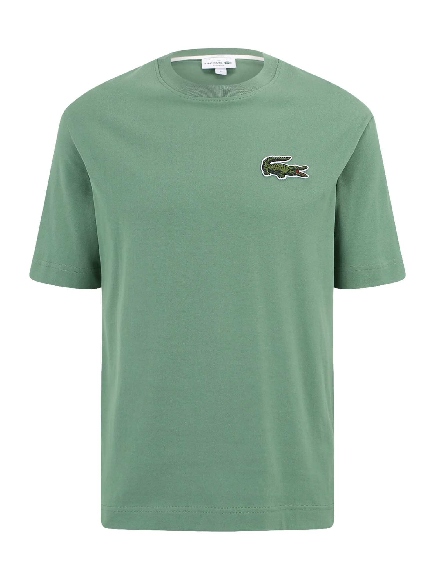 LACOSTE Tricou verde / portocaliu / alb - Pled.ro