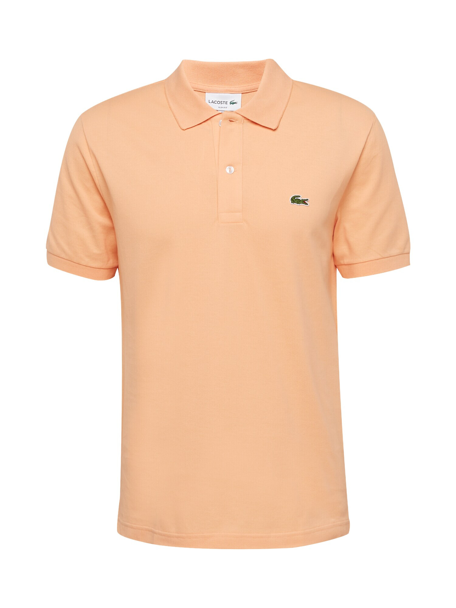 LACOSTE Tricou verde / portocaliu caisă - Pled.ro