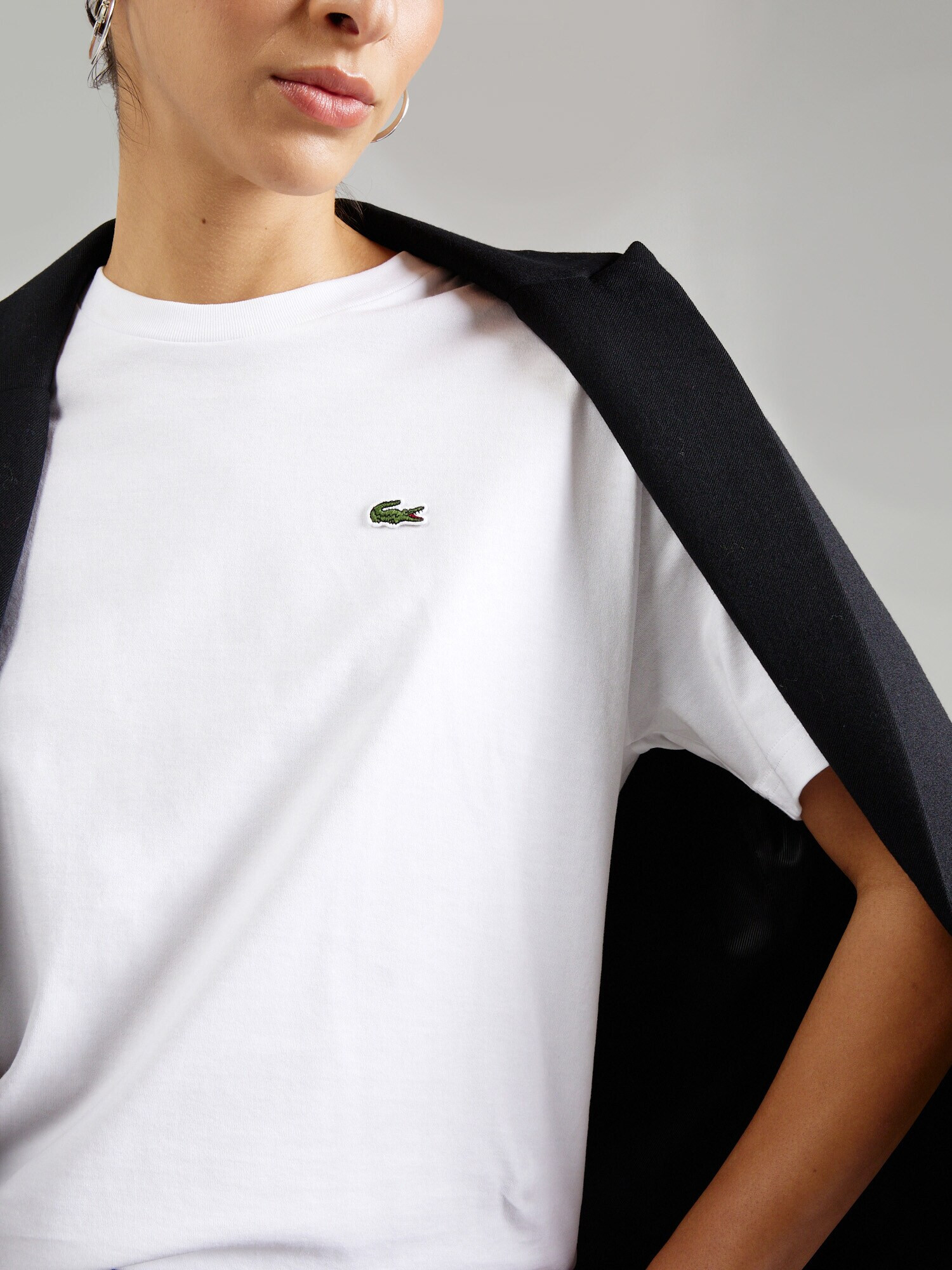 LACOSTE Tricou verde / roșu / alb - Pled.ro