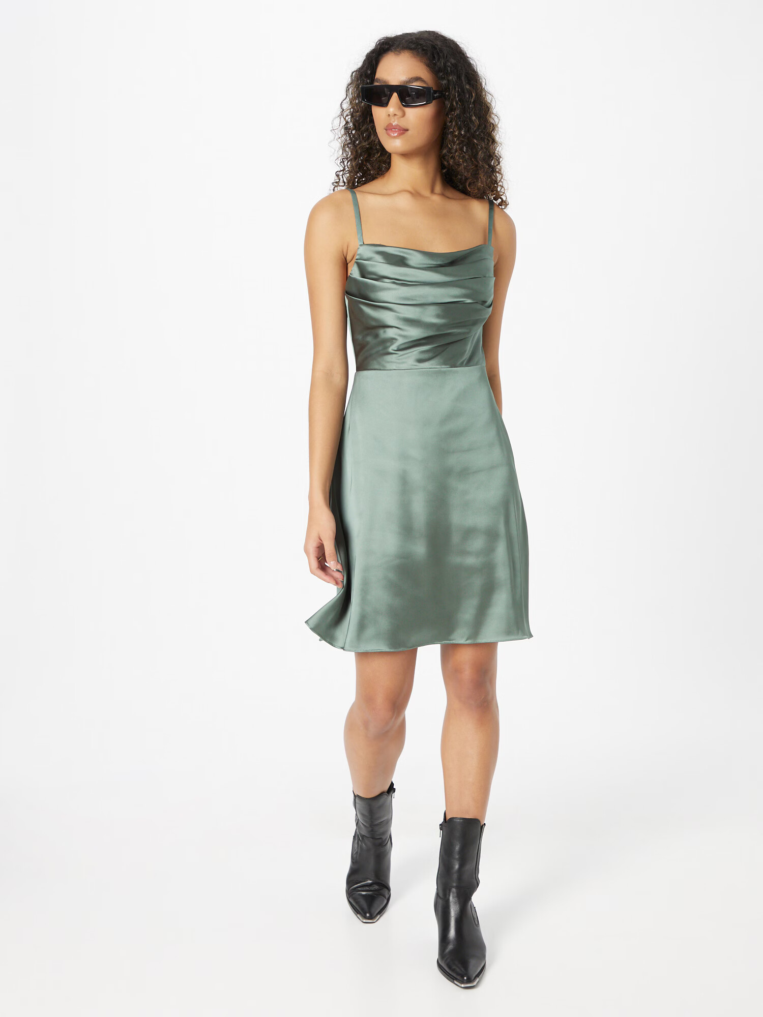 Laona Rochie de cocktail verde smarald - Pled.ro