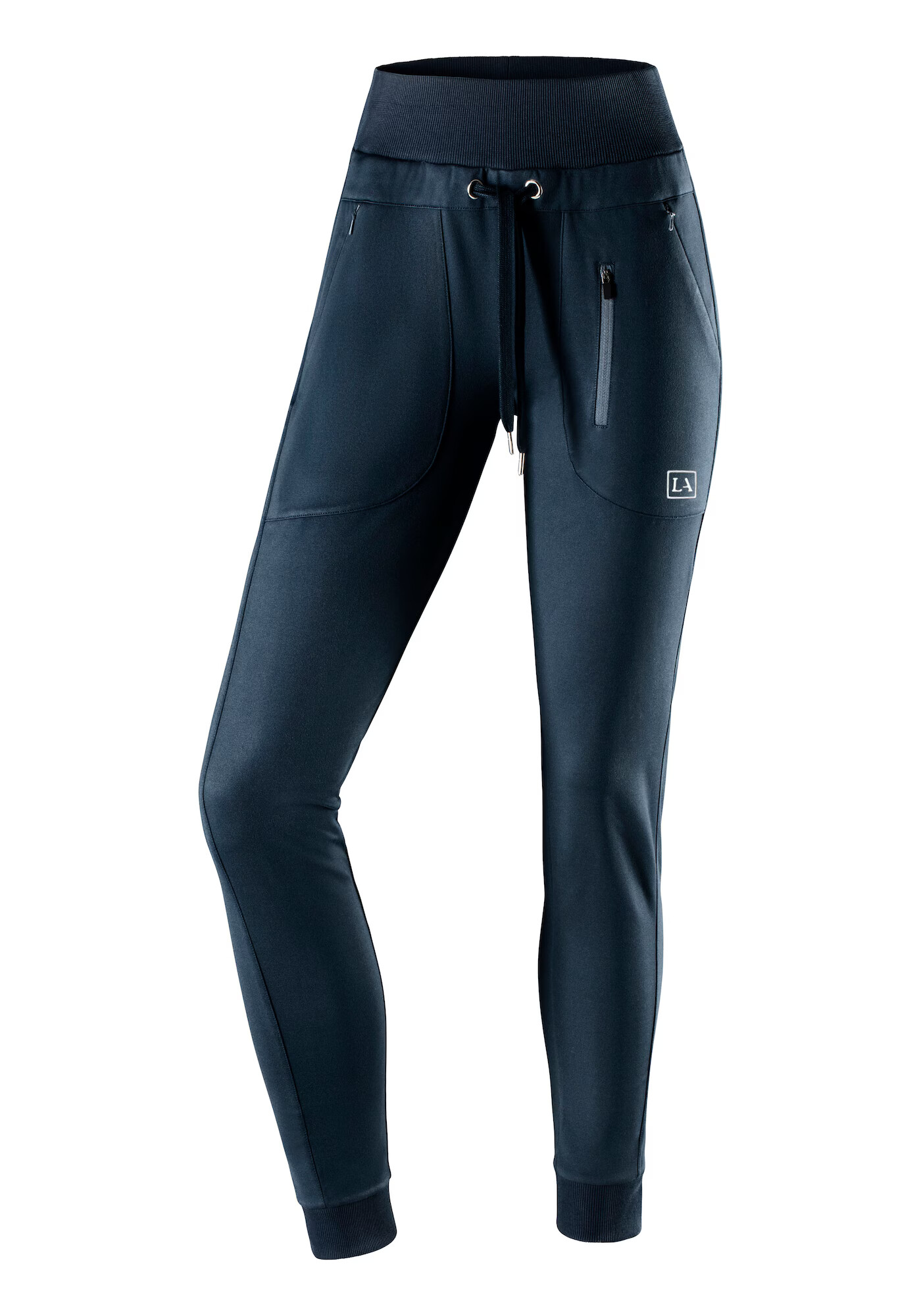 LASCANA ACTIVE Pantaloni sport bleumarin / alb - Pled.ro