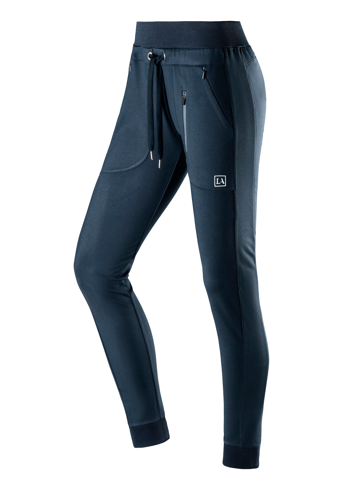 LASCANA ACTIVE Pantaloni sport bleumarin / alb - Pled.ro