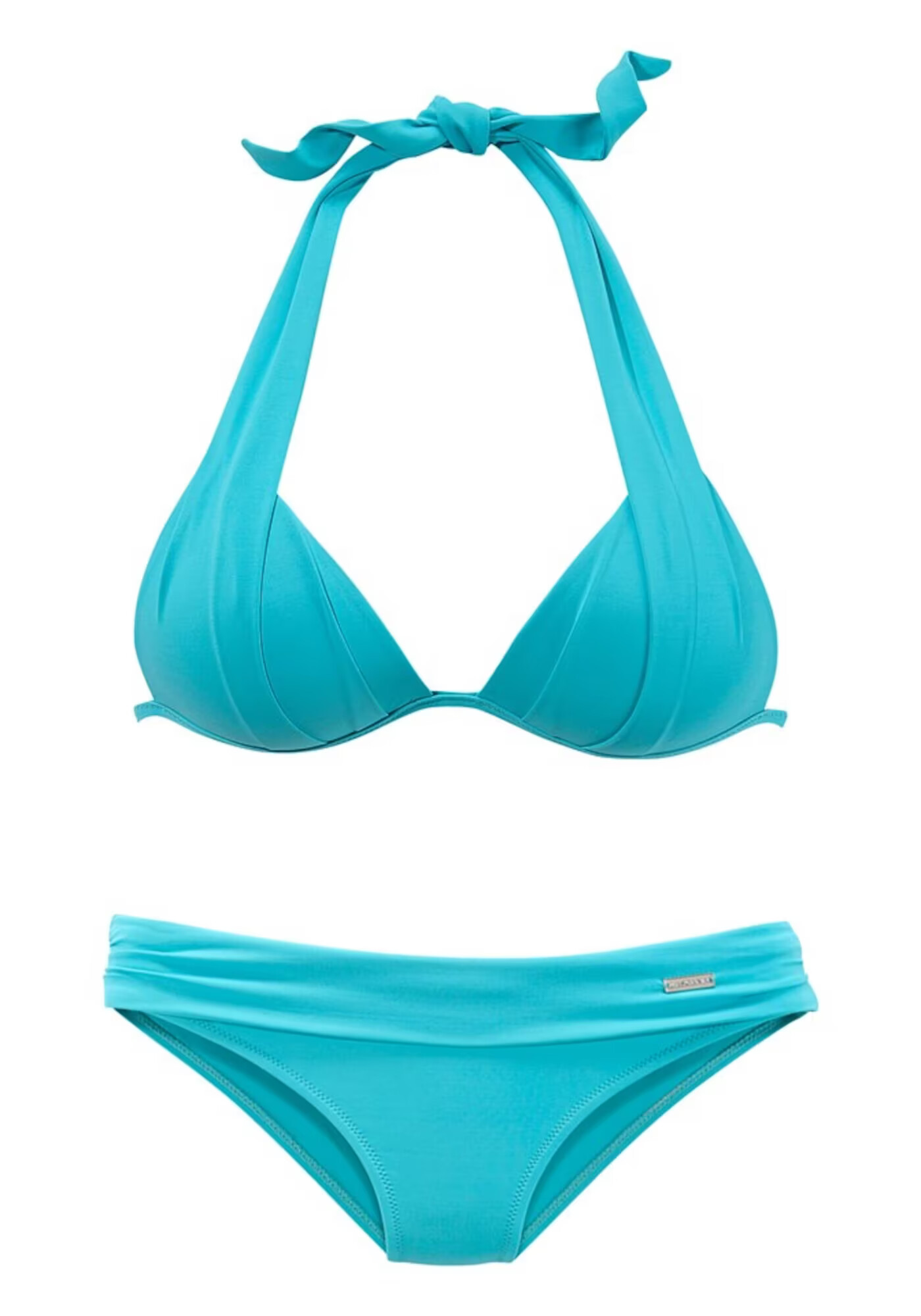 LASCANA Costum de baie două piese cyan / albastru neon - Pled.ro