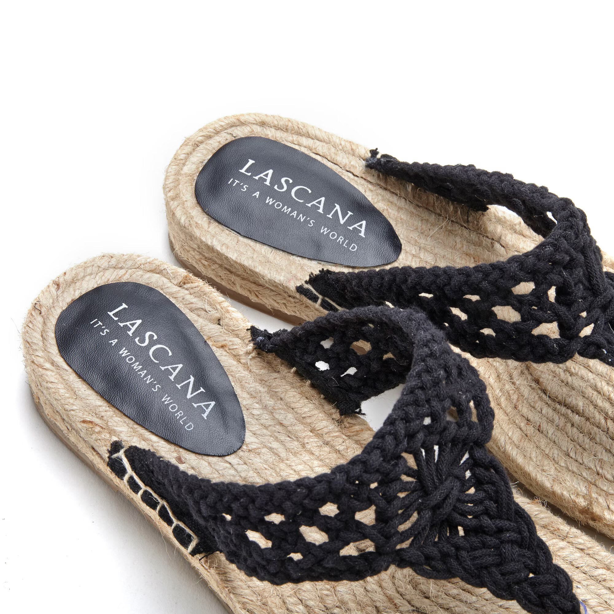 LASCANA Flip-flops bej / negru - Pled.ro