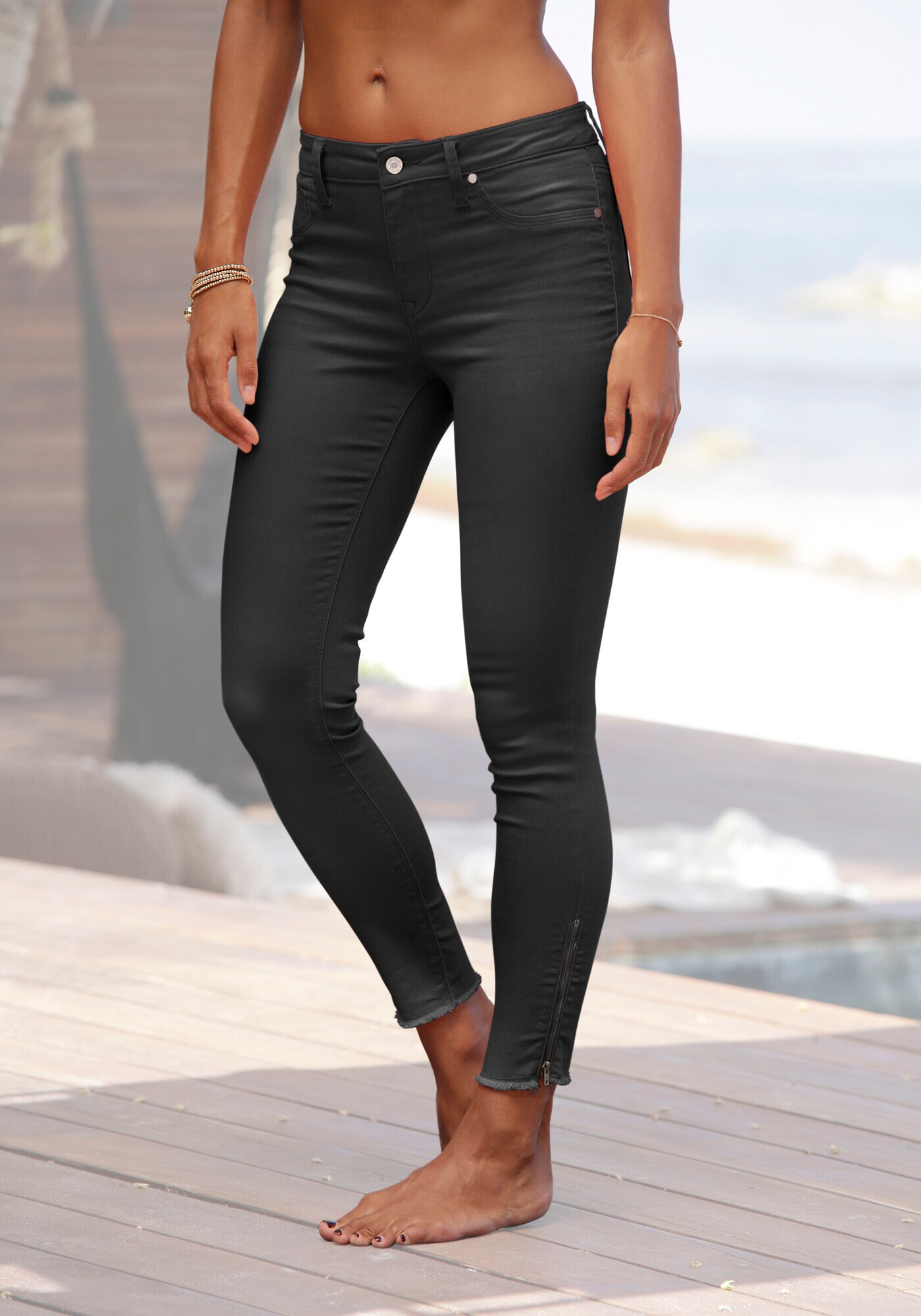 LASCANA Jeggings negru - Pled.ro