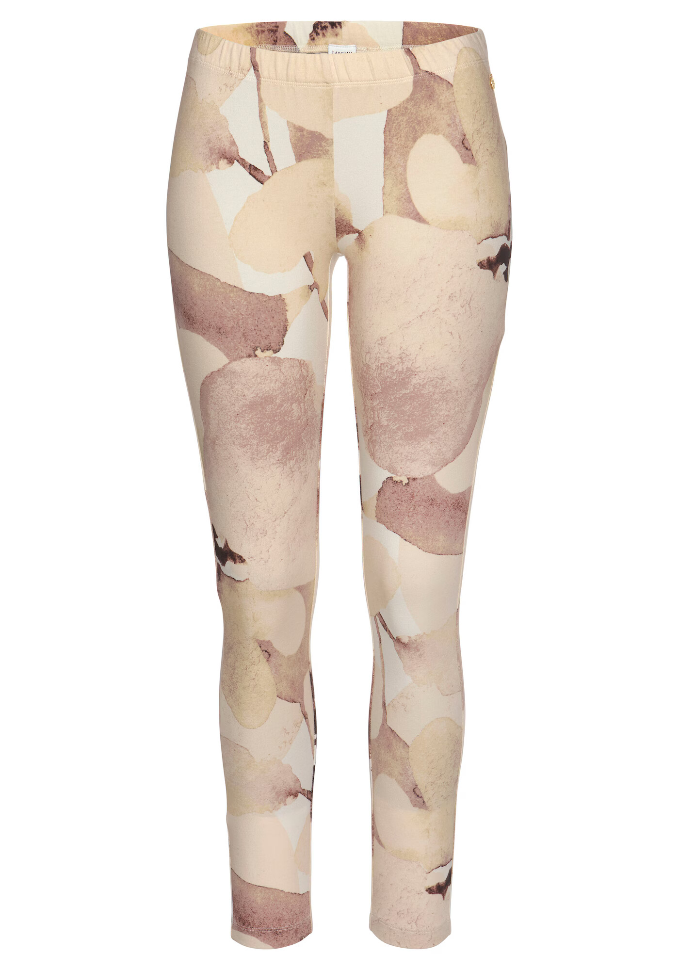 LASCANA Leggings 'Believe' bej / roz pudră - Pled.ro