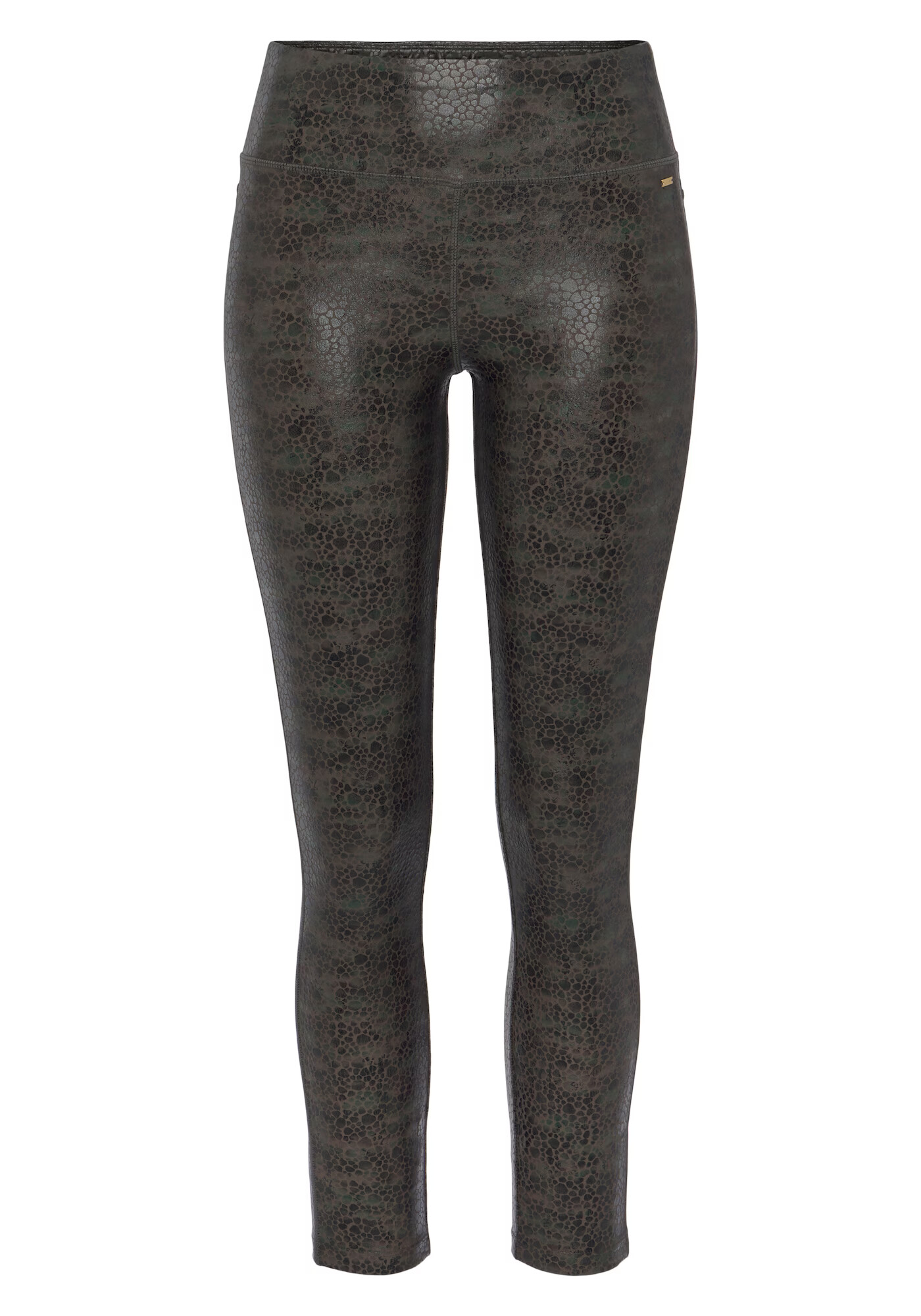 LASCANA Leggings verde închis / negru - Pled.ro