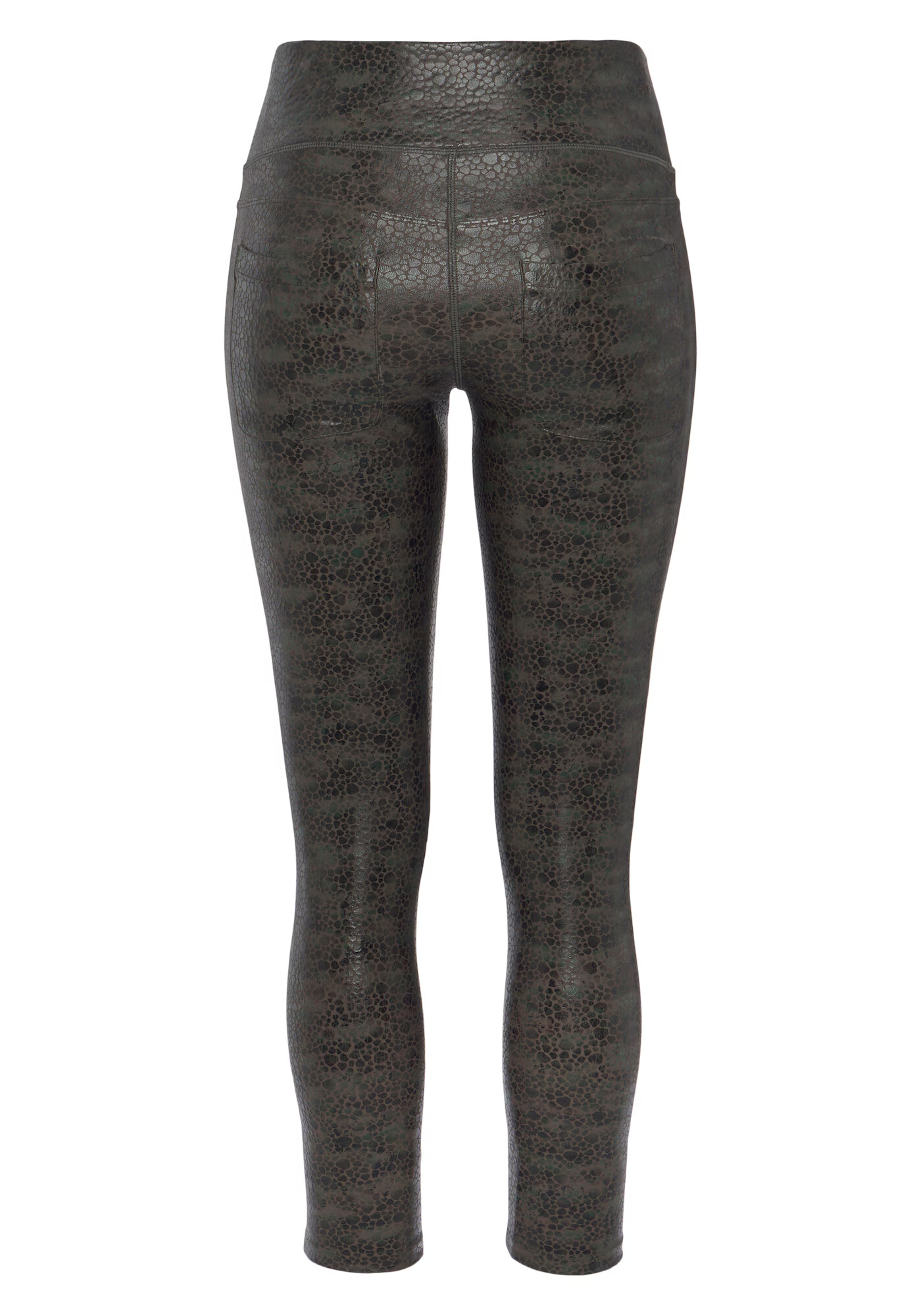 LASCANA Leggings verde închis / negru - Pled.ro