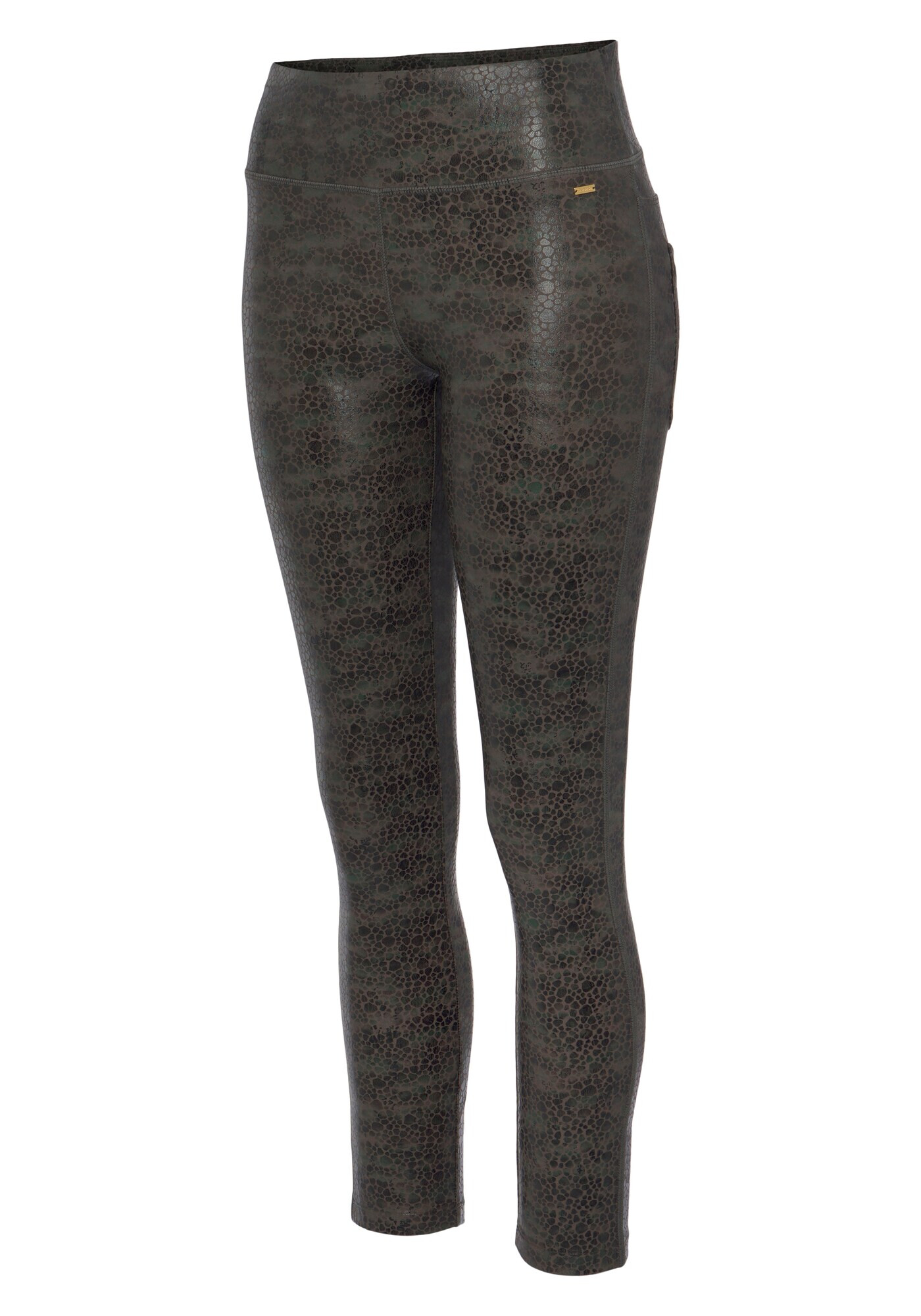 LASCANA Leggings verde închis / negru - Pled.ro