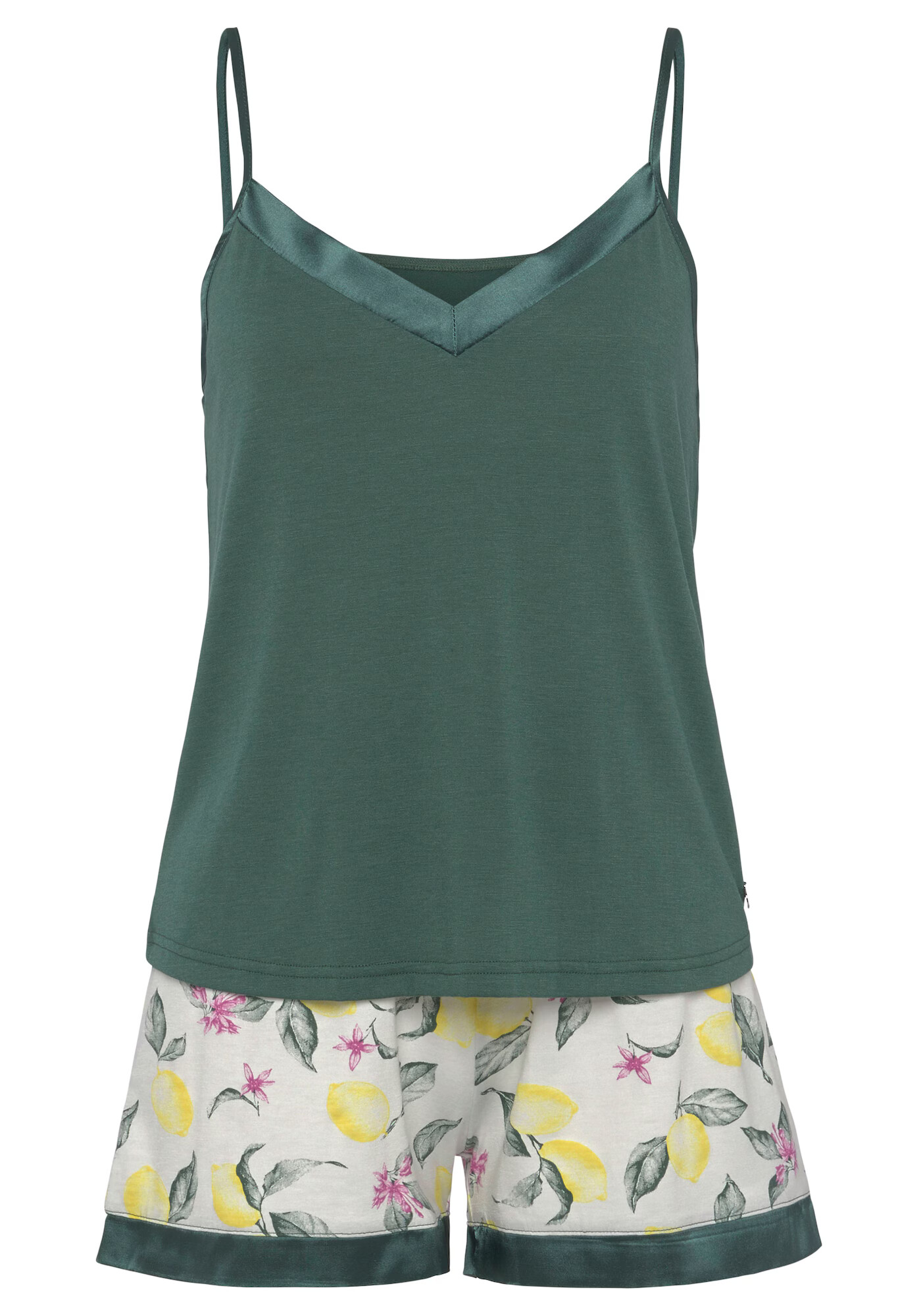 LASCANA Pijama 'LAS' crem / galben / verde / roz - Pled.ro