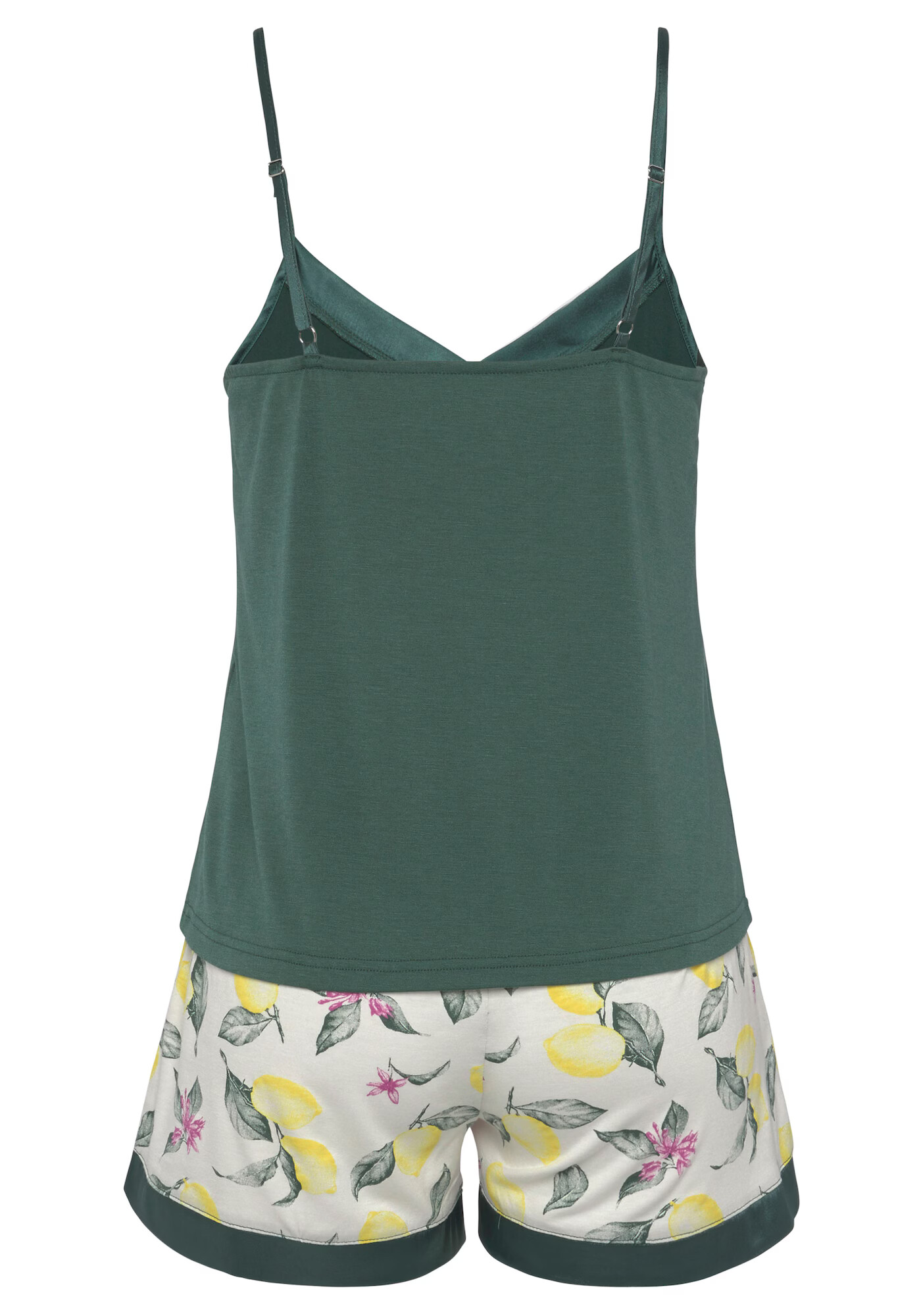 LASCANA Pijama 'LAS' crem / galben / verde / roz - Pled.ro