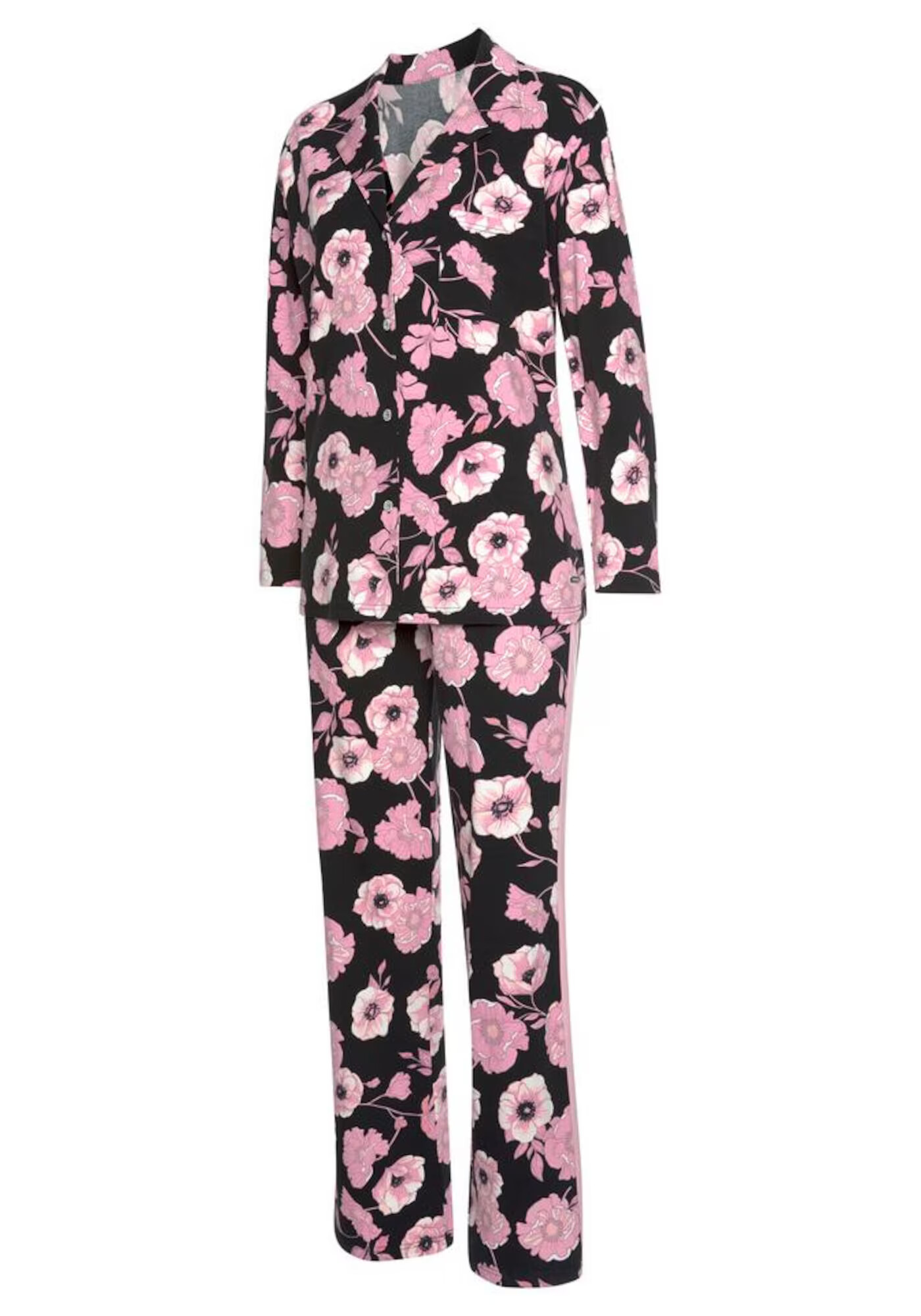 LASCANA Pijama roz / negru / alb - Pled.ro