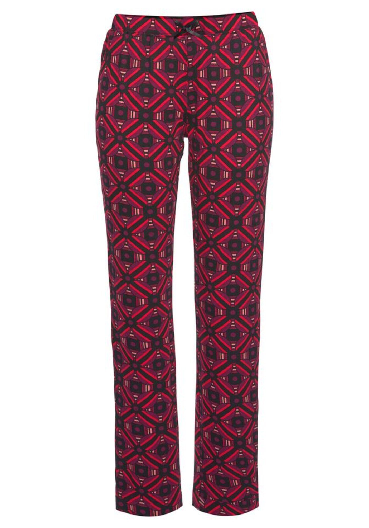 LASCANA Pijama roz / roz eozină / roșu cranberry / negru - Pled.ro