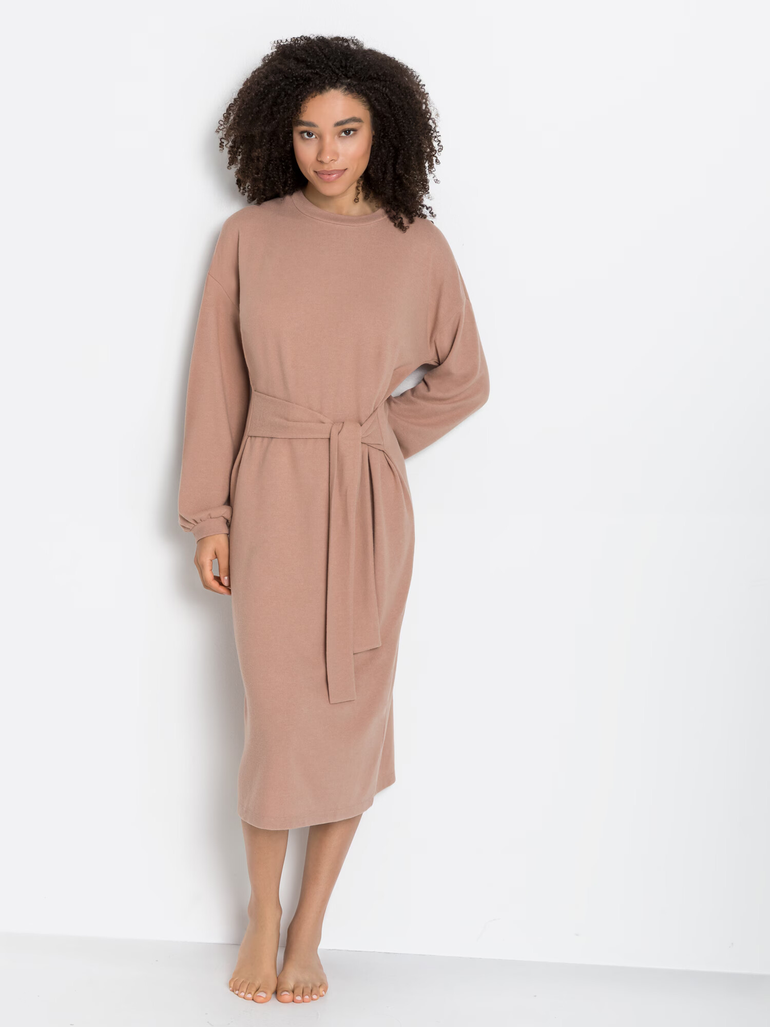 LASCANA Rochie tricotat gri taupe - Pled.ro