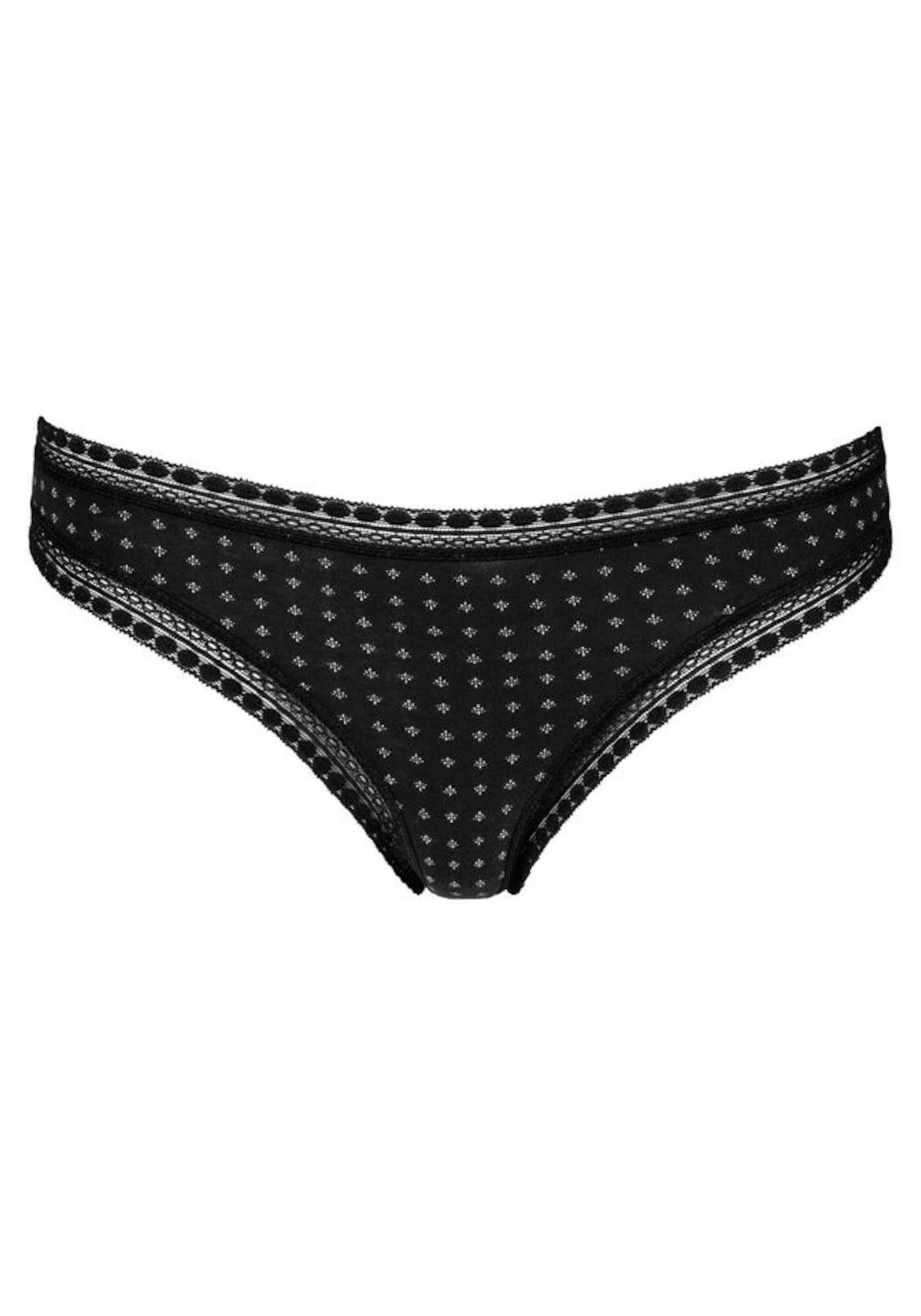 LASCANA Tanga gri / negru - Pled.ro