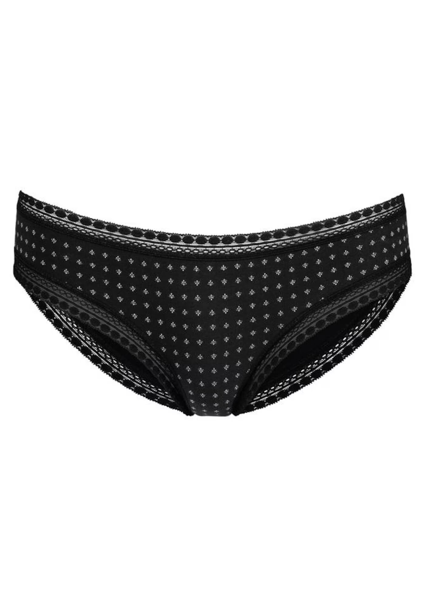 LASCANA Slip negru / alb - Pled.ro