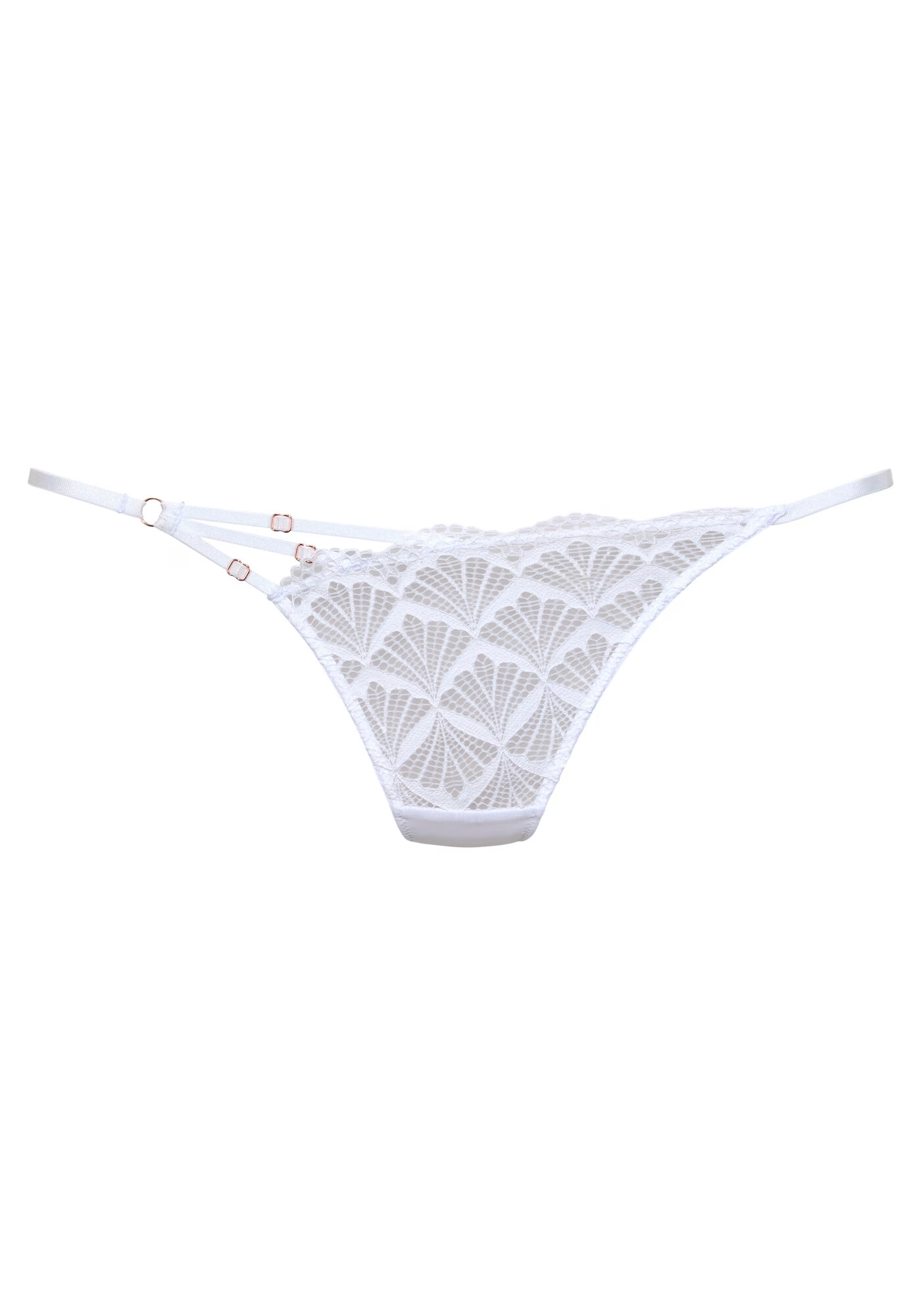 LASCANA Tanga transparent / alb - Pled.ro