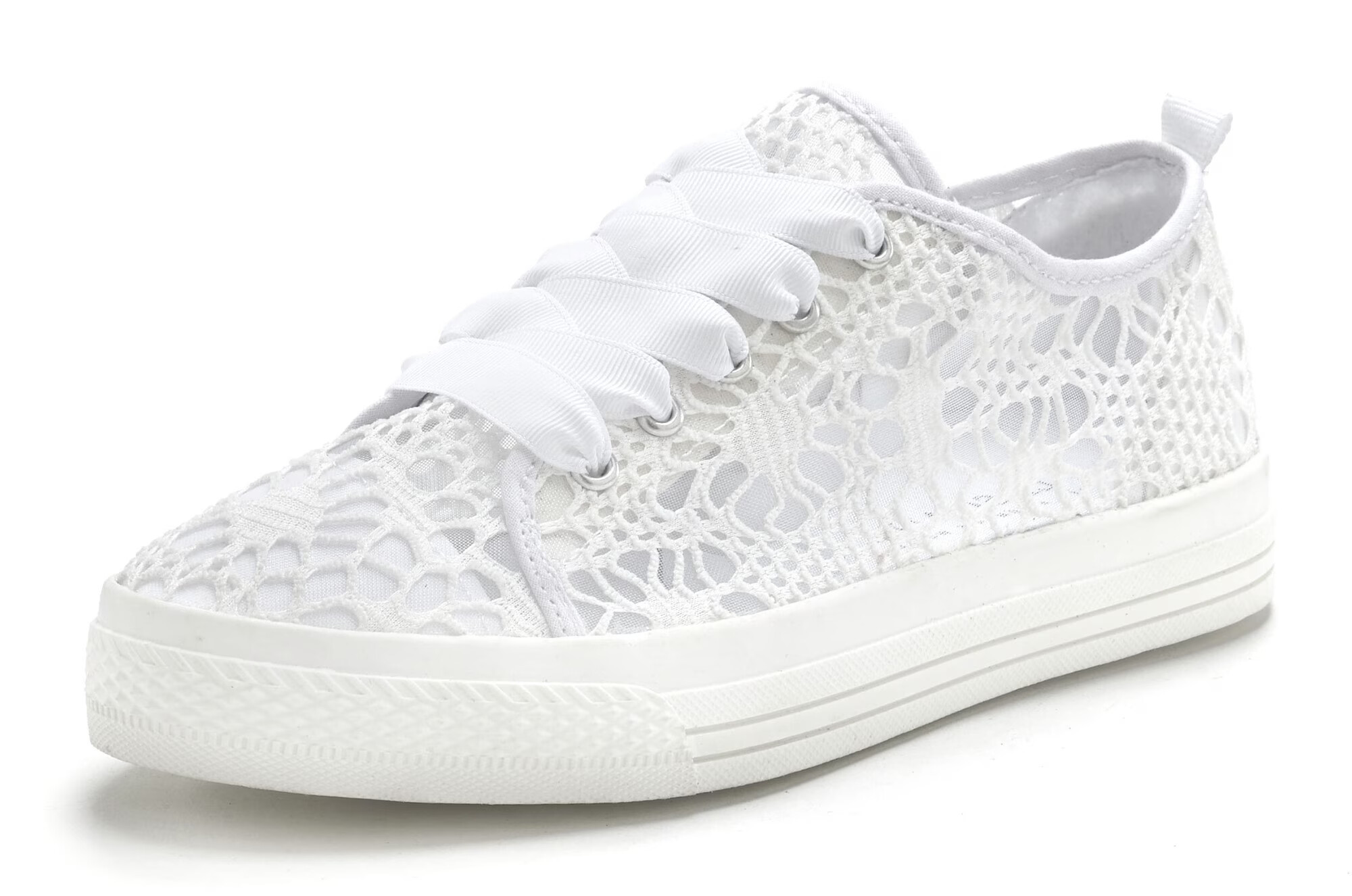 LASCANA Sneaker low alb - Pled.ro