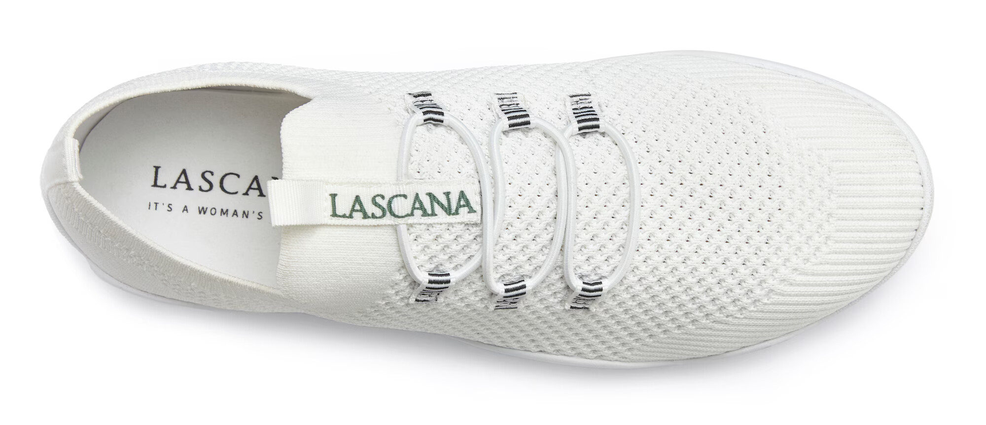 LASCANA Sneaker low alb - Pled.ro