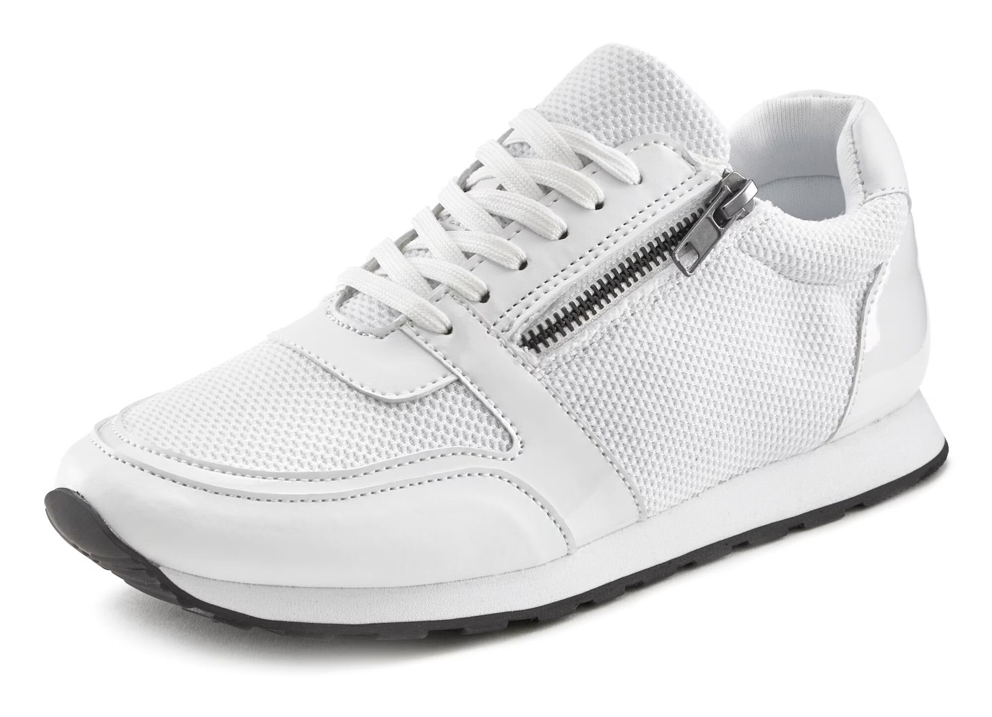 LASCANA Sneaker low alb - Pled.ro