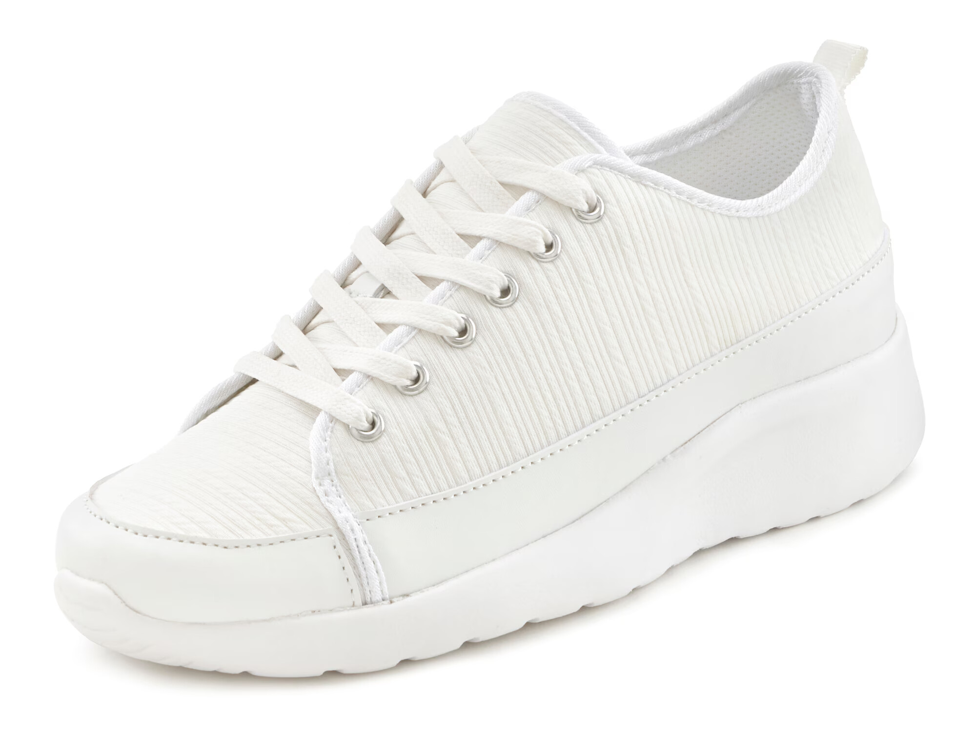 LASCANA Sneaker low alb - Pled.ro