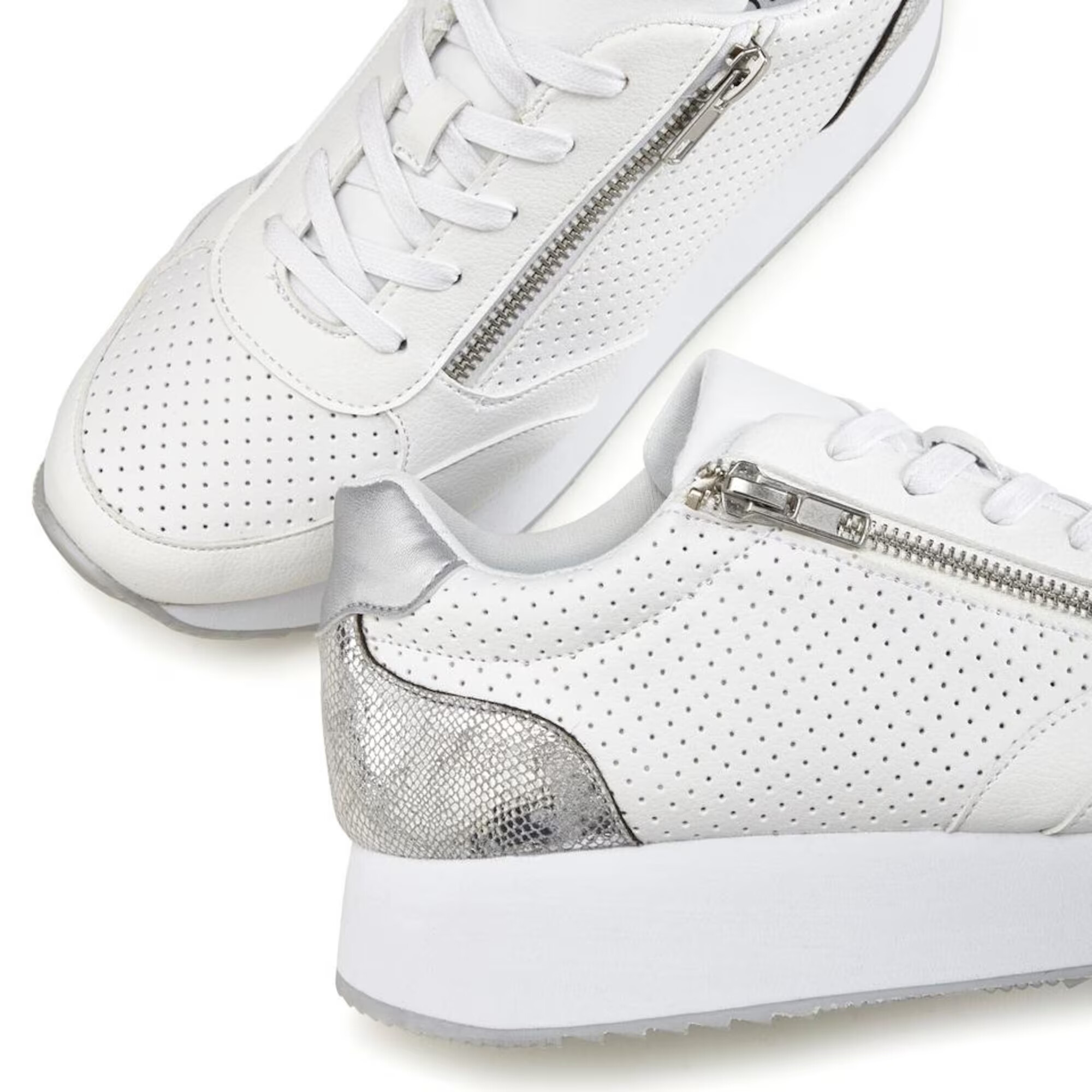 LASCANA Sneaker low argintiu / alb - Pled.ro