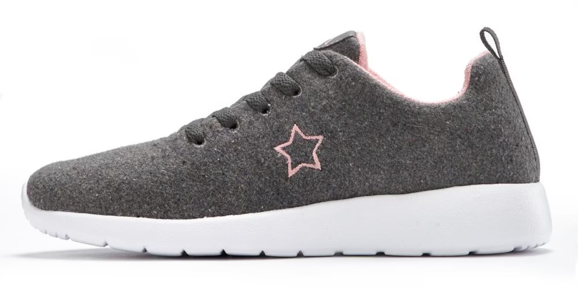 LASCANA Sneaker low gri / roz pastel - Pled.ro