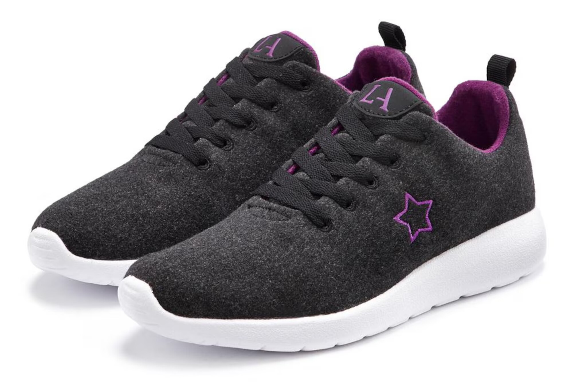 LASCANA Sneaker low roz / negru - Pled.ro