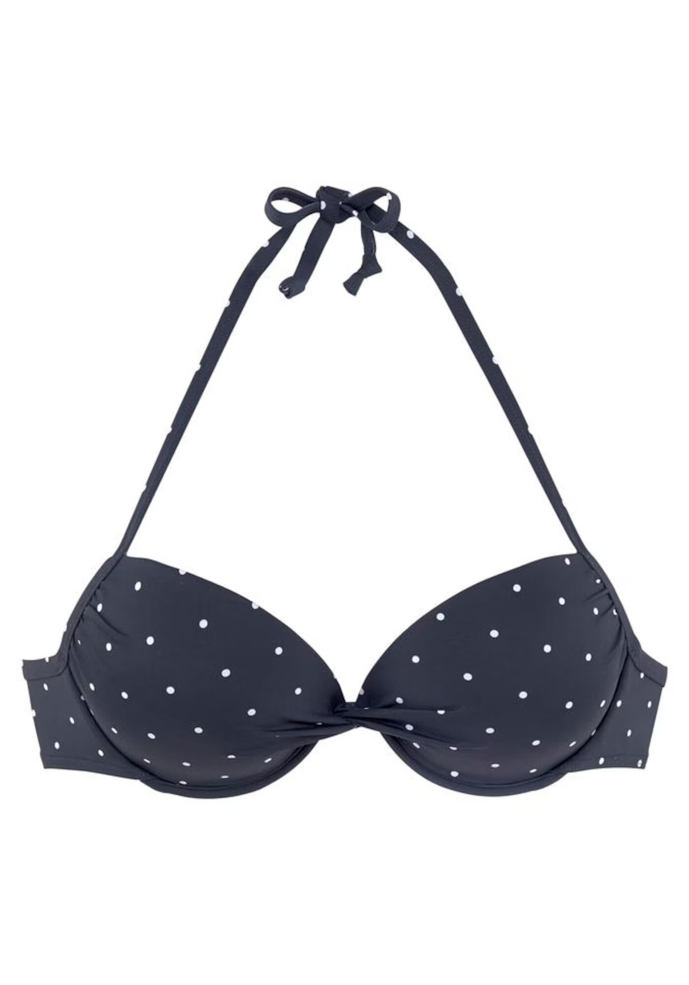 LASCANA Sutien costum de baie bleumarin / alb - Pled.ro