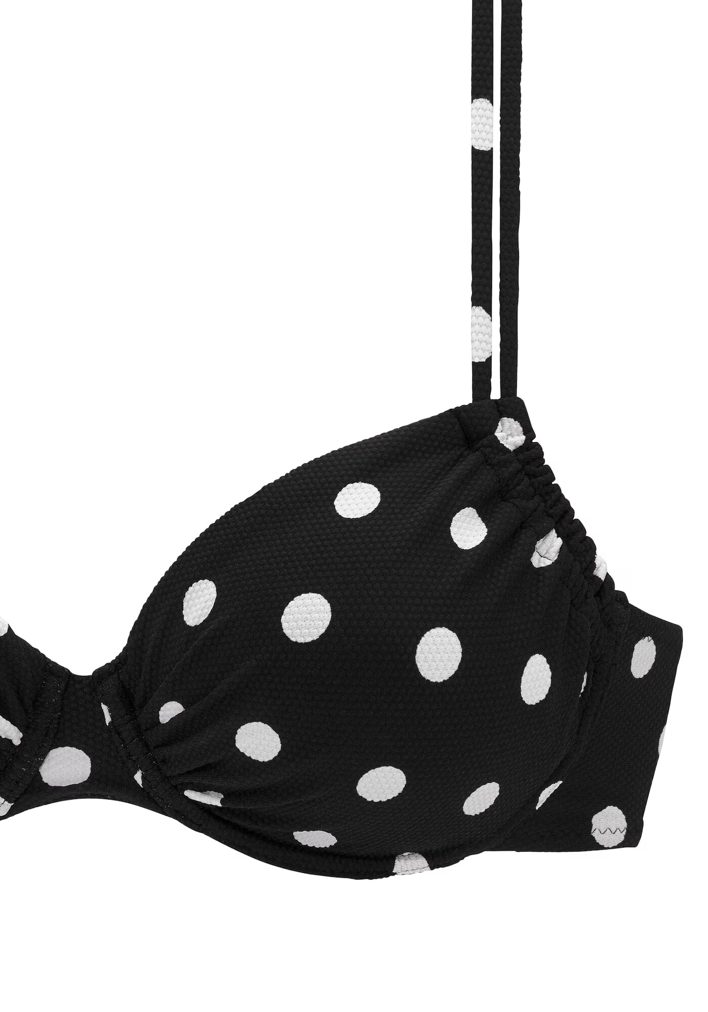 LASCANA Sutien costum de baie negru / alb - Pled.ro