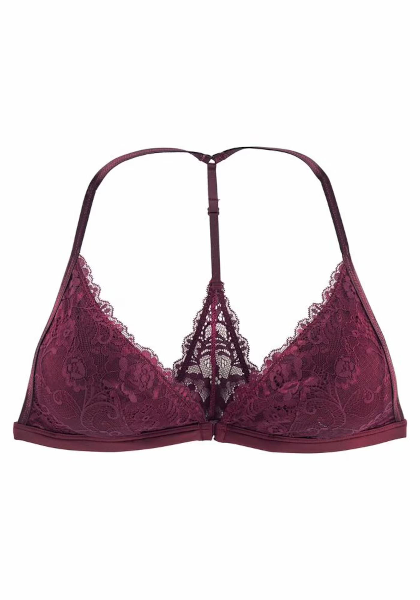 LASCANA Sutien roșu burgundy - Pled.ro