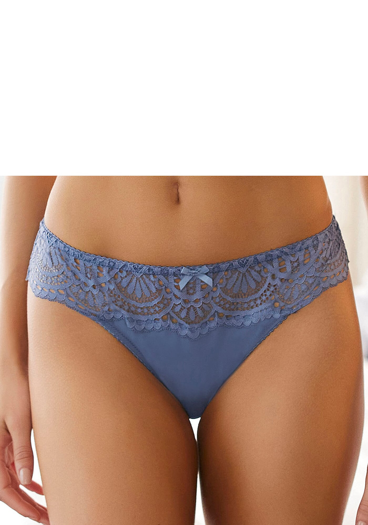 LASCANA Tanga albastru denim - Pled.ro