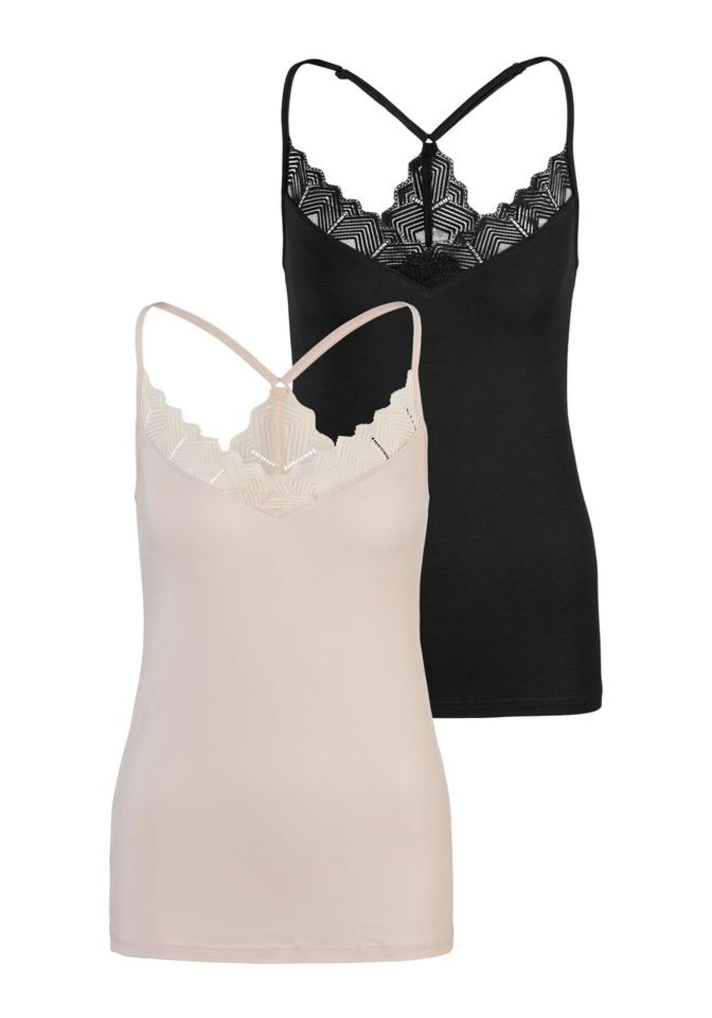 LASCANA Top roz / negru - Pled.ro