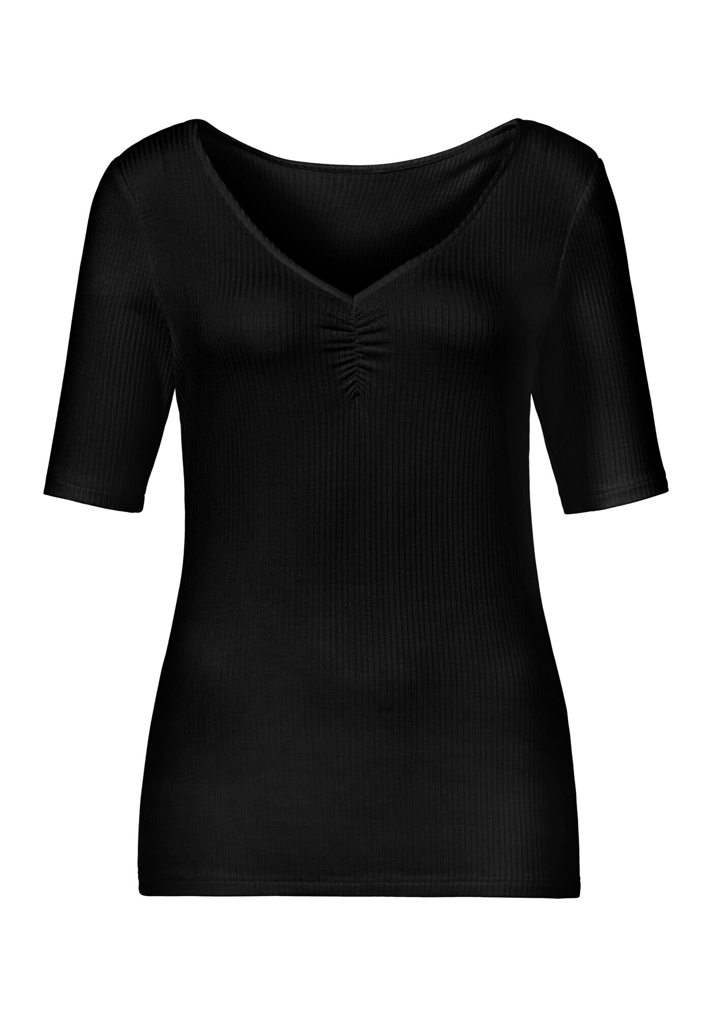 LASCANA Tricou negru / alb - Pled.ro