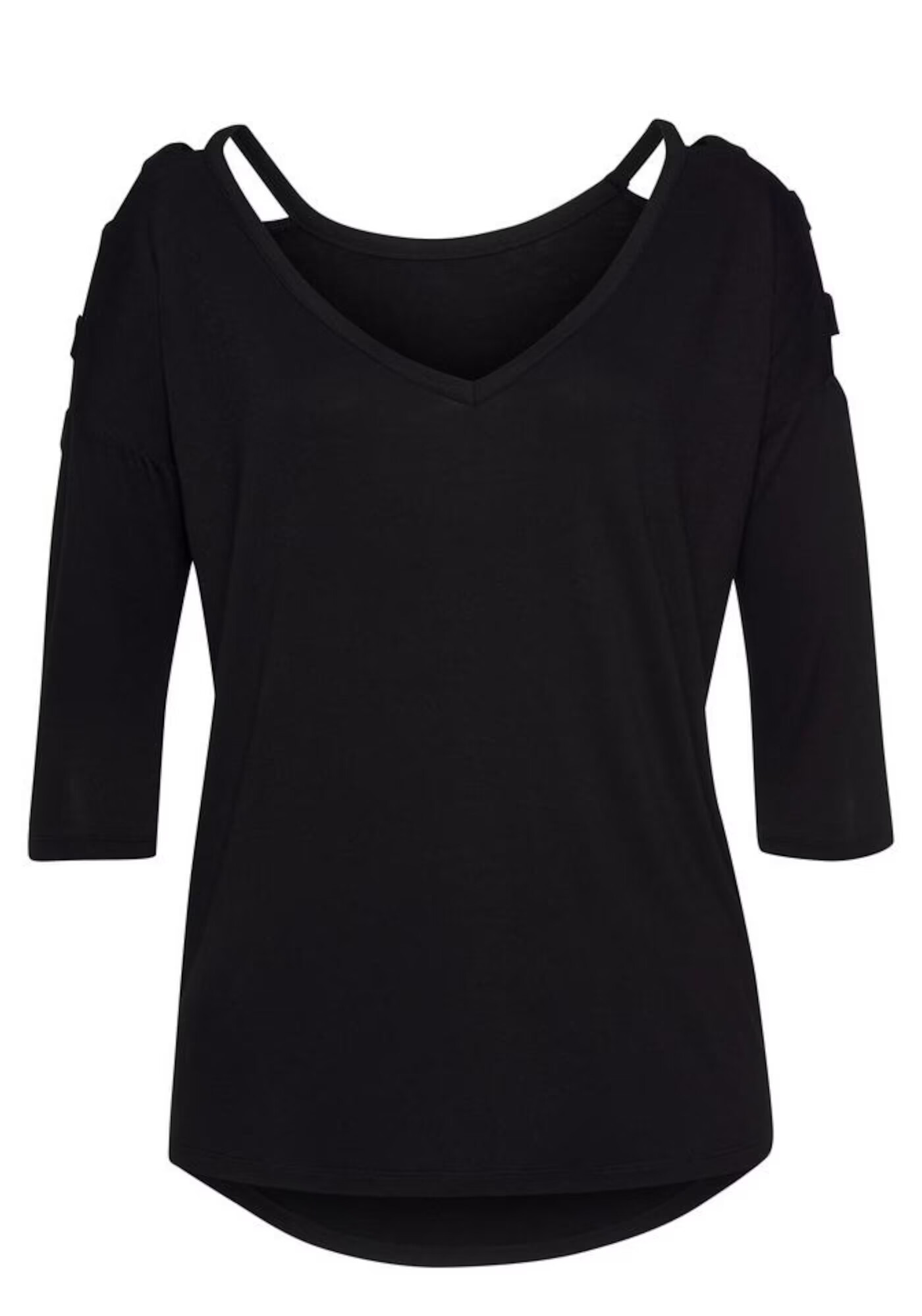 LASCANA Tricou negru - Pled.ro