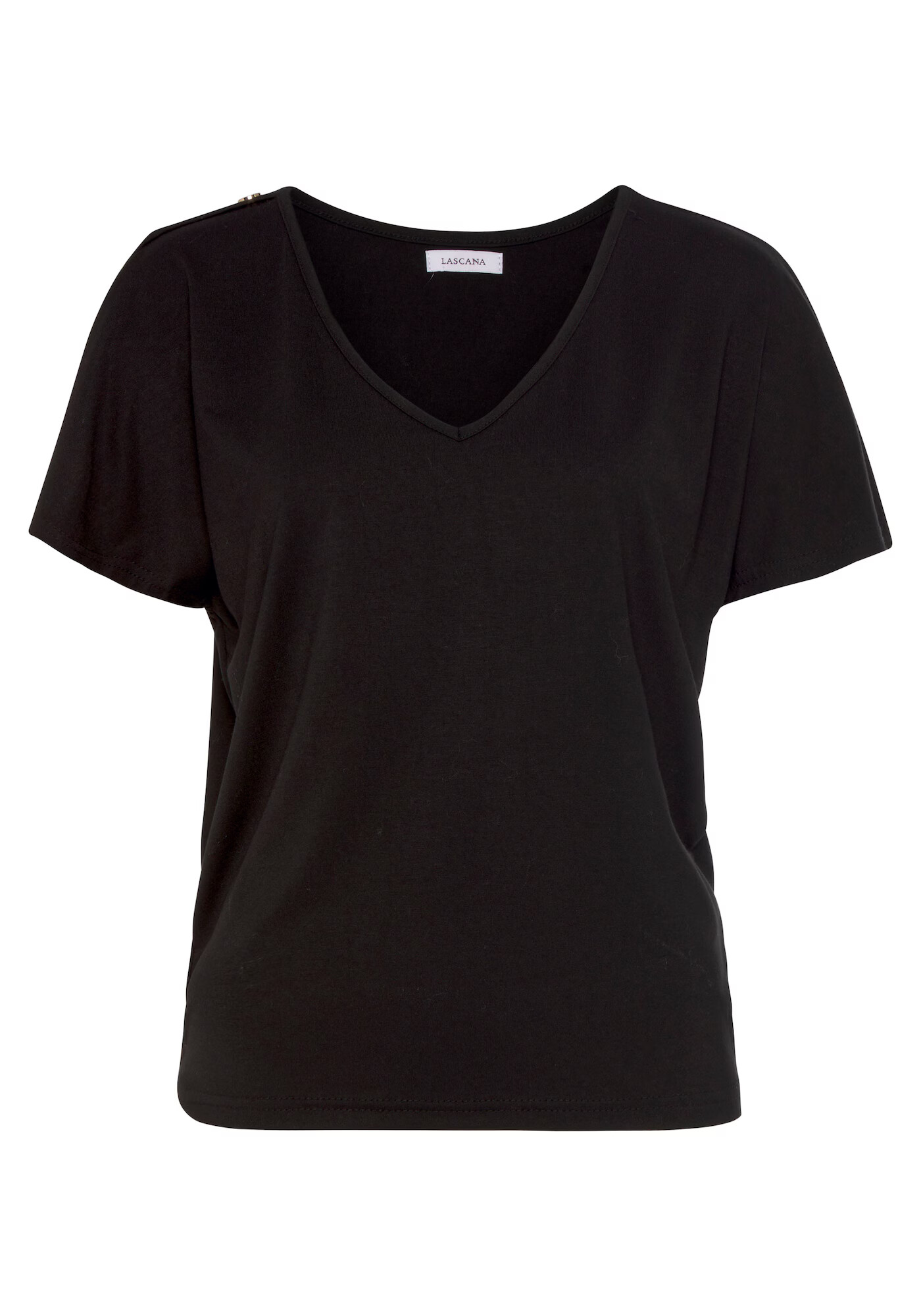 LASCANA Tricou negru - Pled.ro