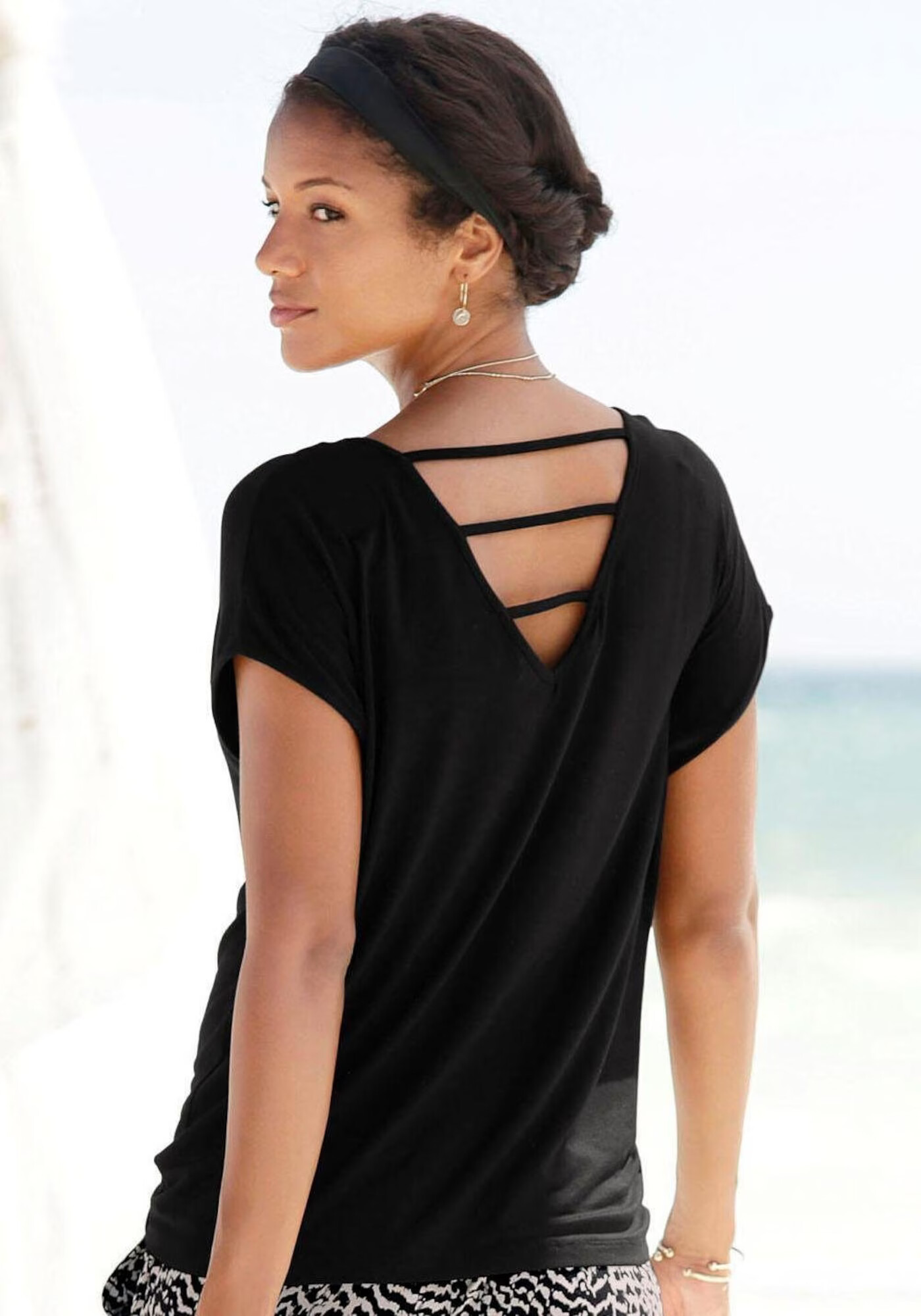 LASCANA Tricou negru - Pled.ro