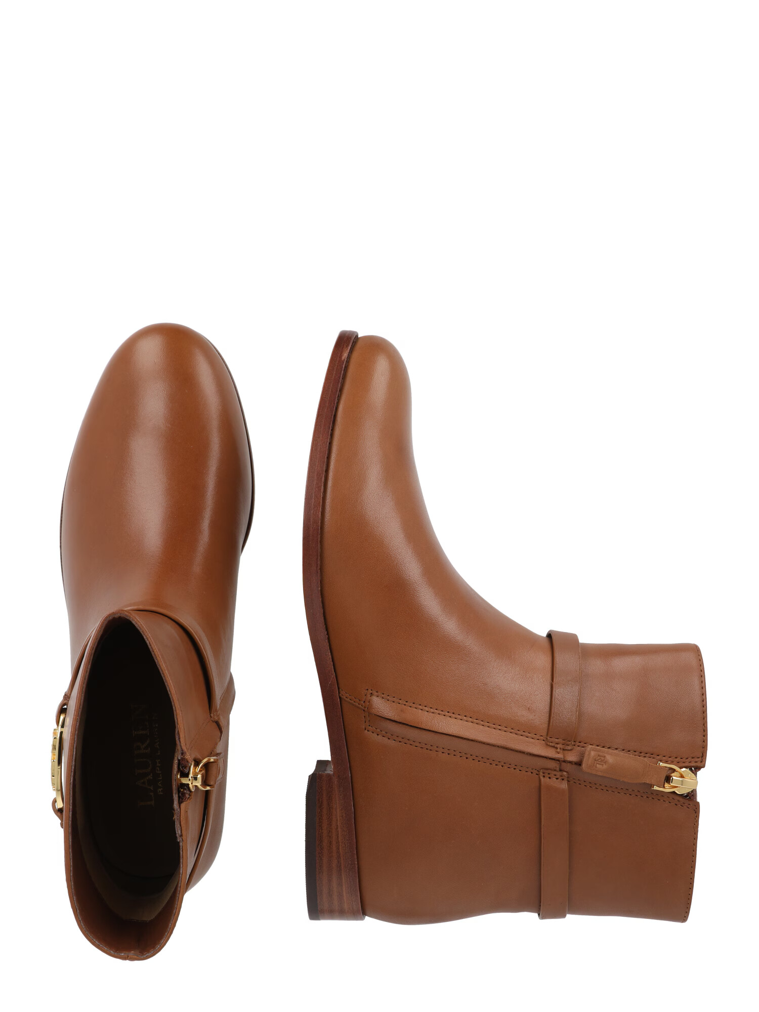 Lauren Ralph Lauren Botine 'BRIELA' ocru / auriu - Pled.ro