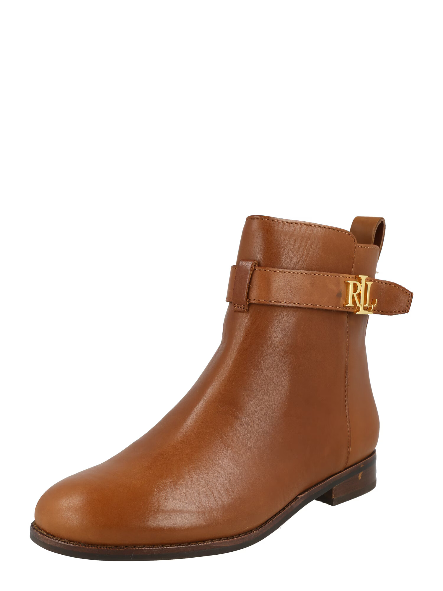 Lauren Ralph Lauren Botine 'Briele' maro coniac / auriu - Pled.ro