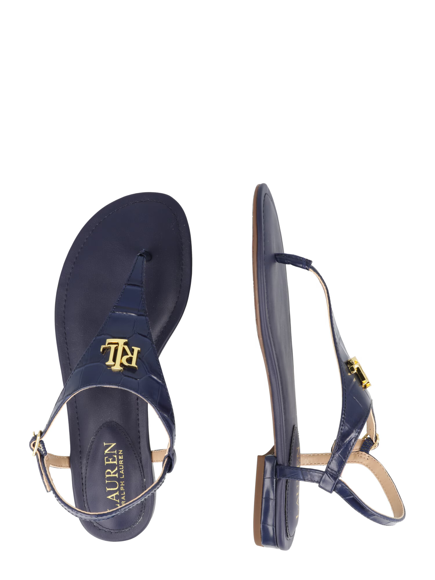 Lauren Ralph Lauren Flip-flops 'ELLINGTON' bleumarin - Pled.ro