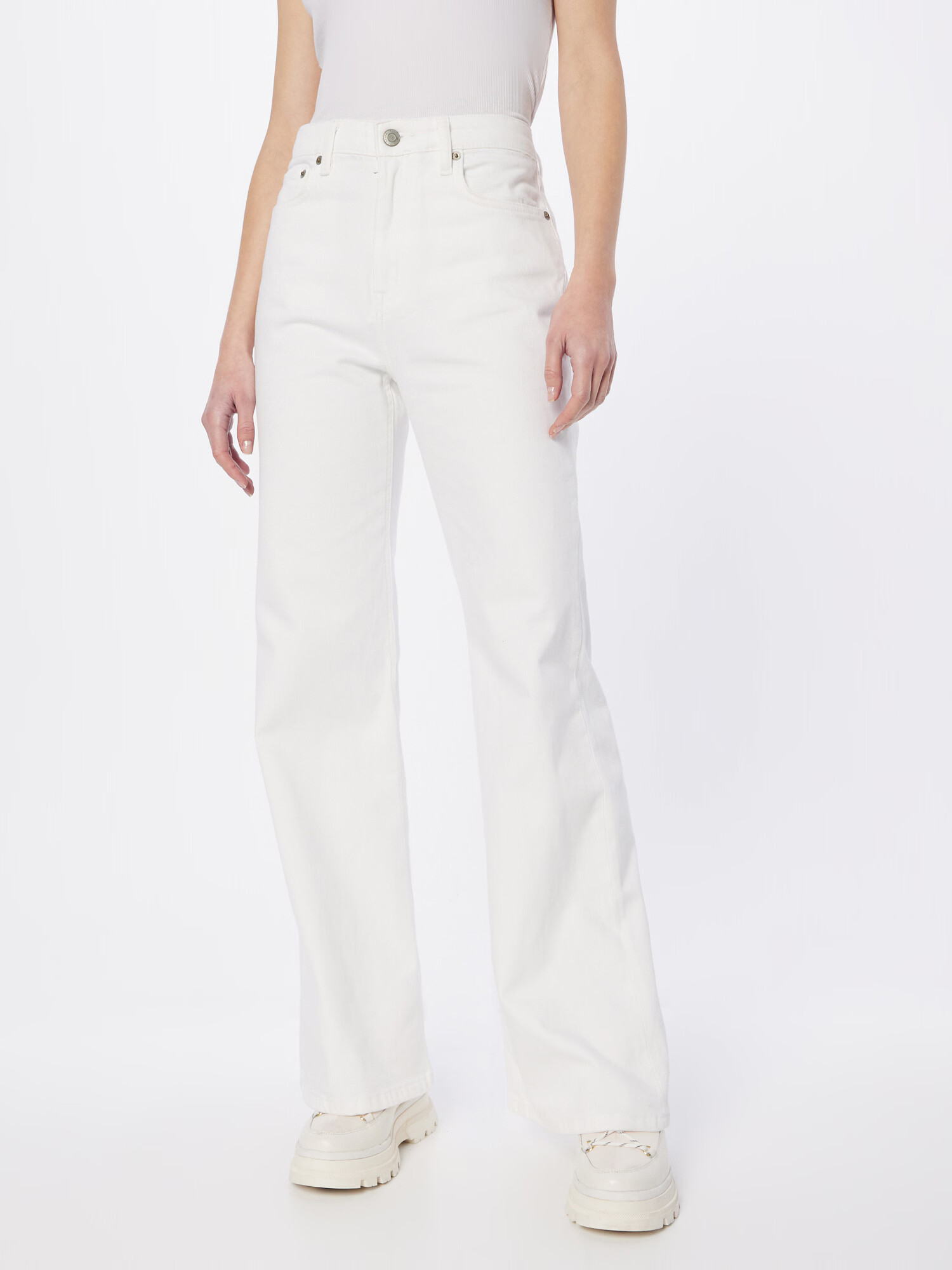 Lauren Ralph Lauren Jeans alb denim - Pled.ro