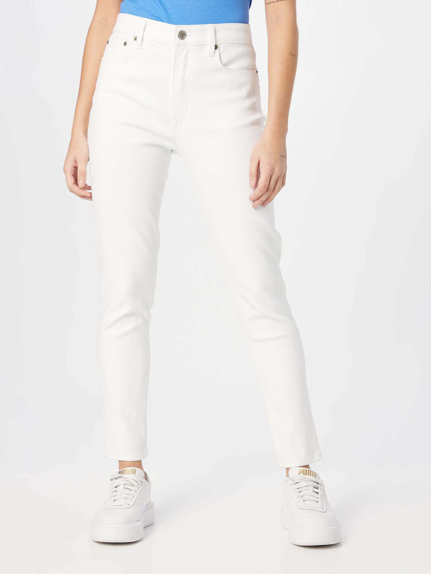 Lauren Ralph Lauren Jeans alb denim - Pled.ro