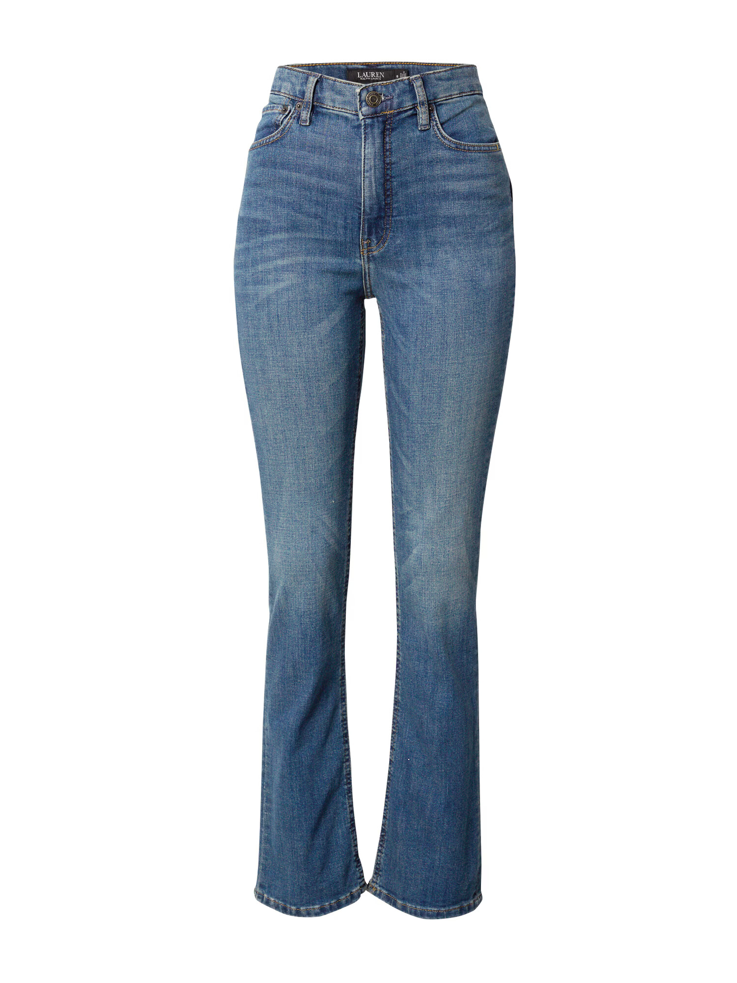 Lauren Ralph Lauren Jeans albastru denim / maro / alb - Pled.ro