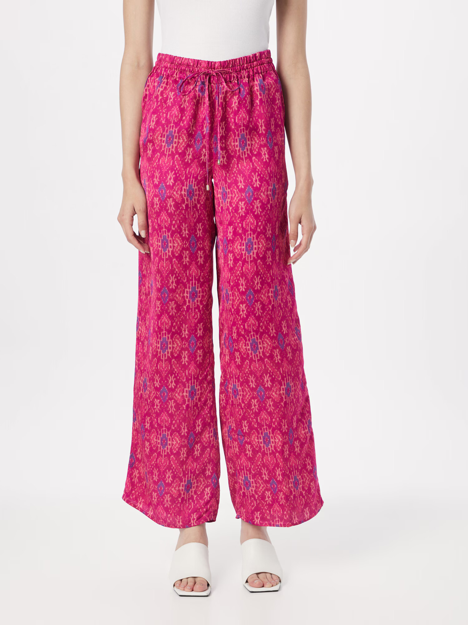 Lauren Ralph Lauren Pantaloni 'ZIAKASH' albastru / fucsia / roșu - Pled.ro