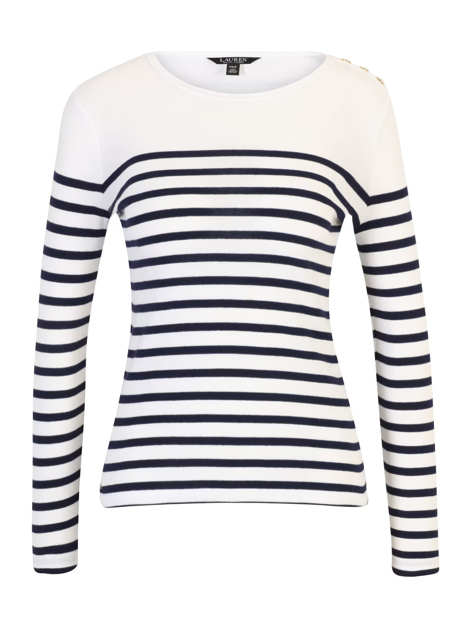 Lauren Ralph Lauren Petite Tricou 'MULIATI' bleumarin / alb - Pled.ro