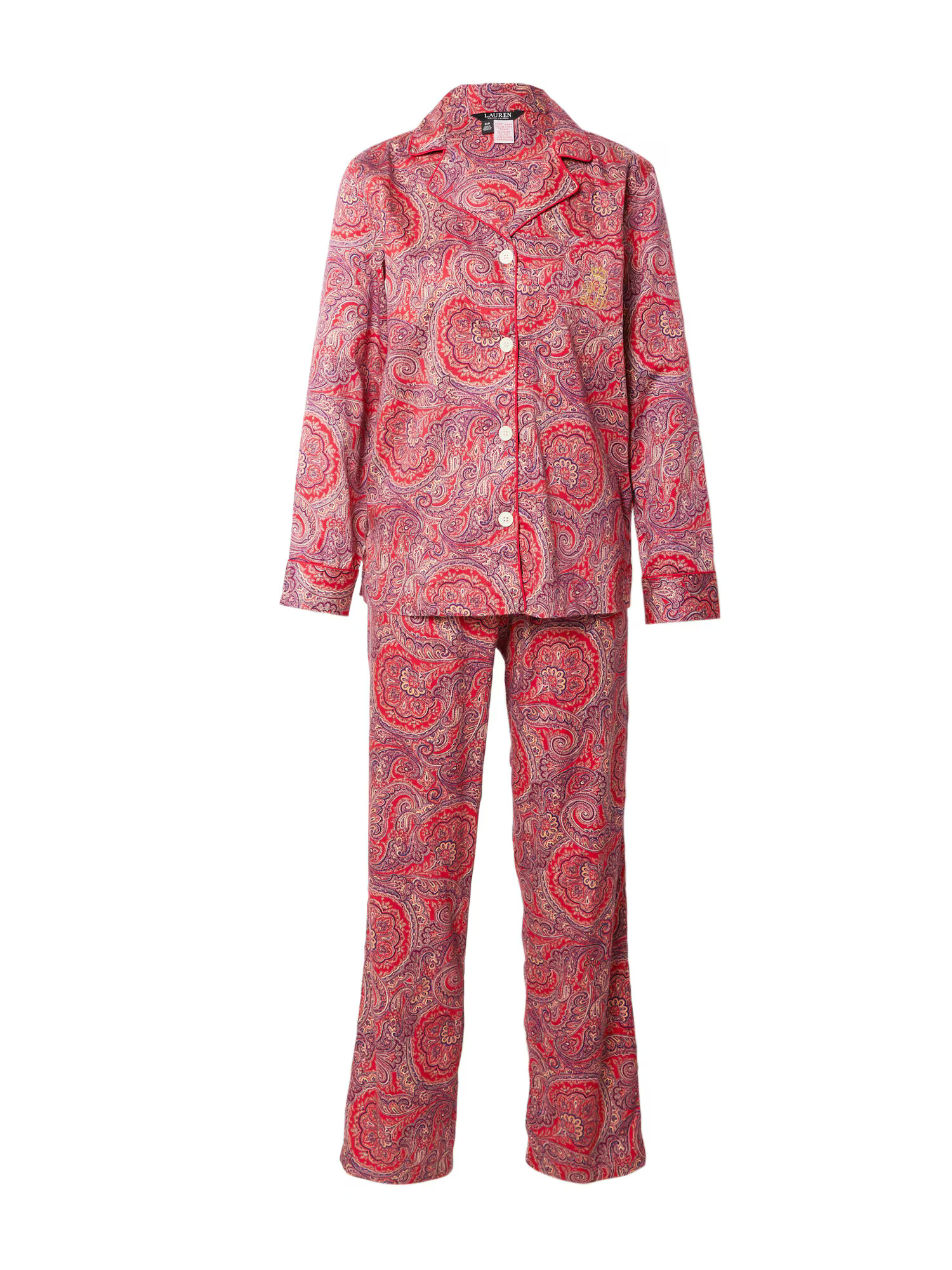 Lauren Ralph Lauren Pijama mai multe culori / roz zmeură - Pled.ro